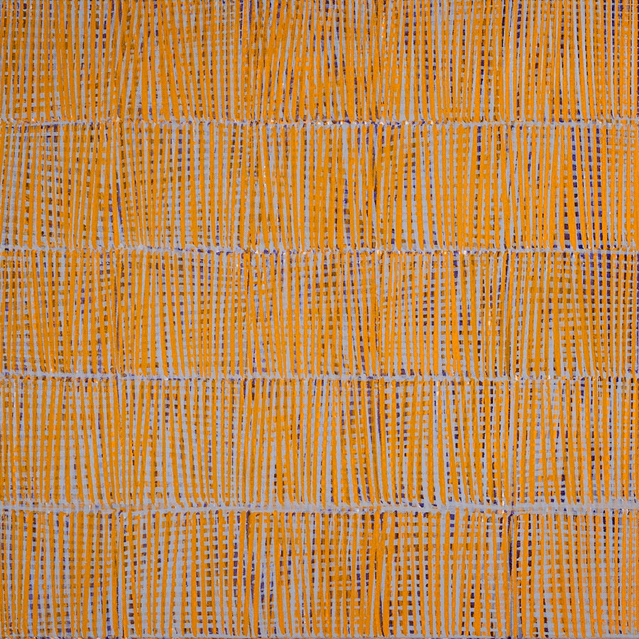 Nikola Dimitrov, KlangBild VIII, 2021, Pigmente, Bindemittel auf Leinwand, 50  50 cm