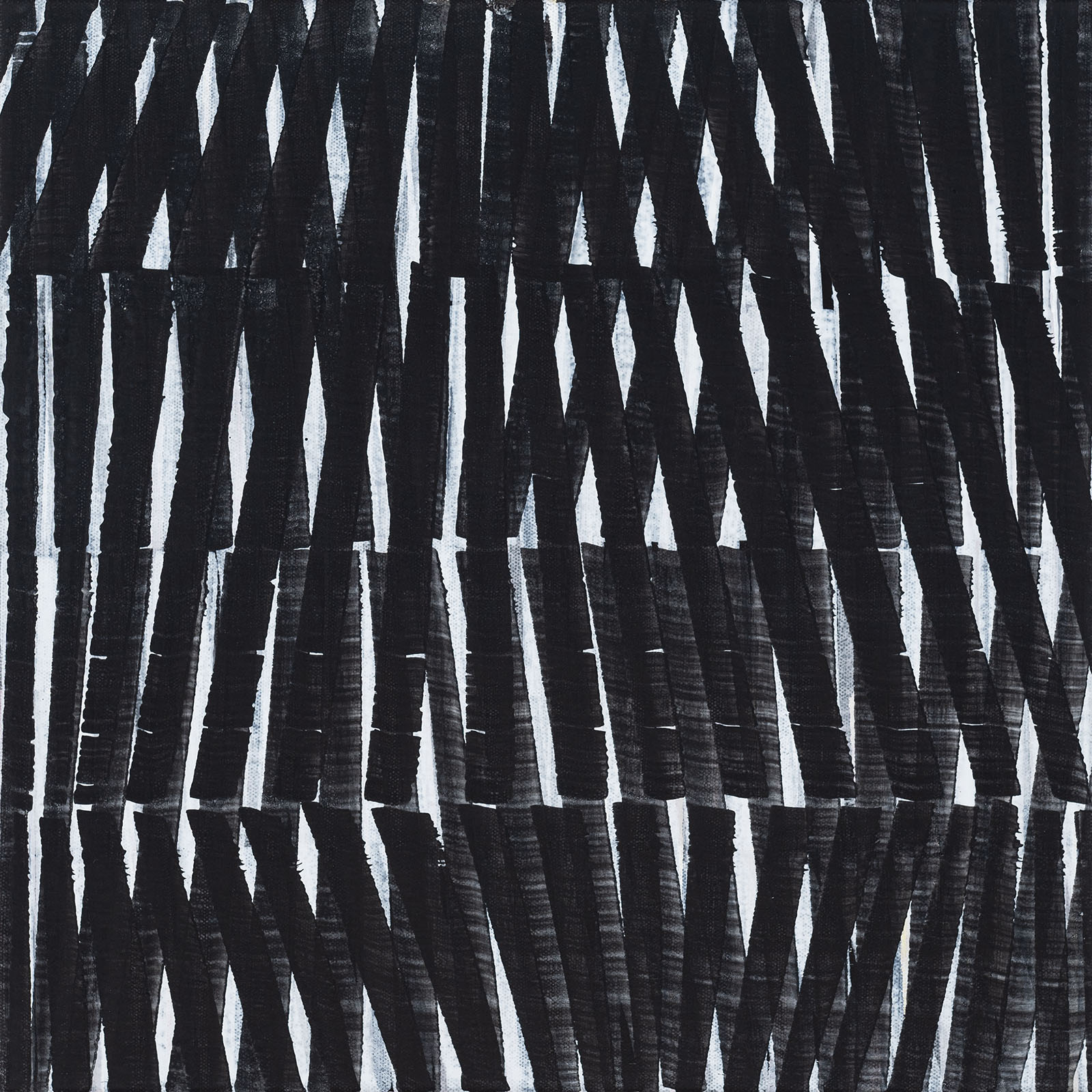 Nikola Dimitrov, KlangStück II, 2021, Pigmente, Bindemittel auf Leinwand, 40 × 40 cm