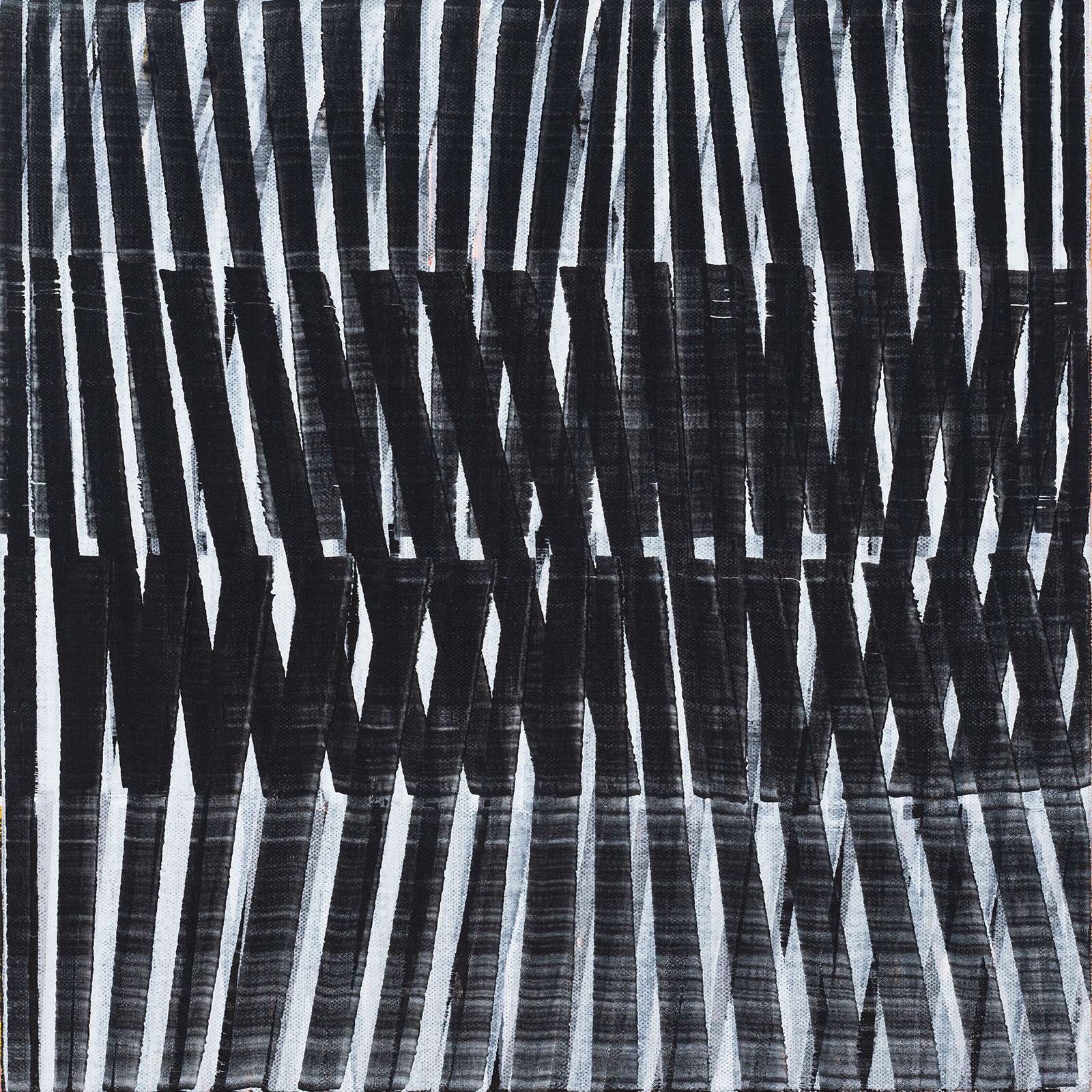 Nikola Dimitrov, KlangStück III, 2021, Pigmente, Bindemittel auf Leinwand, 40 × 40 cm