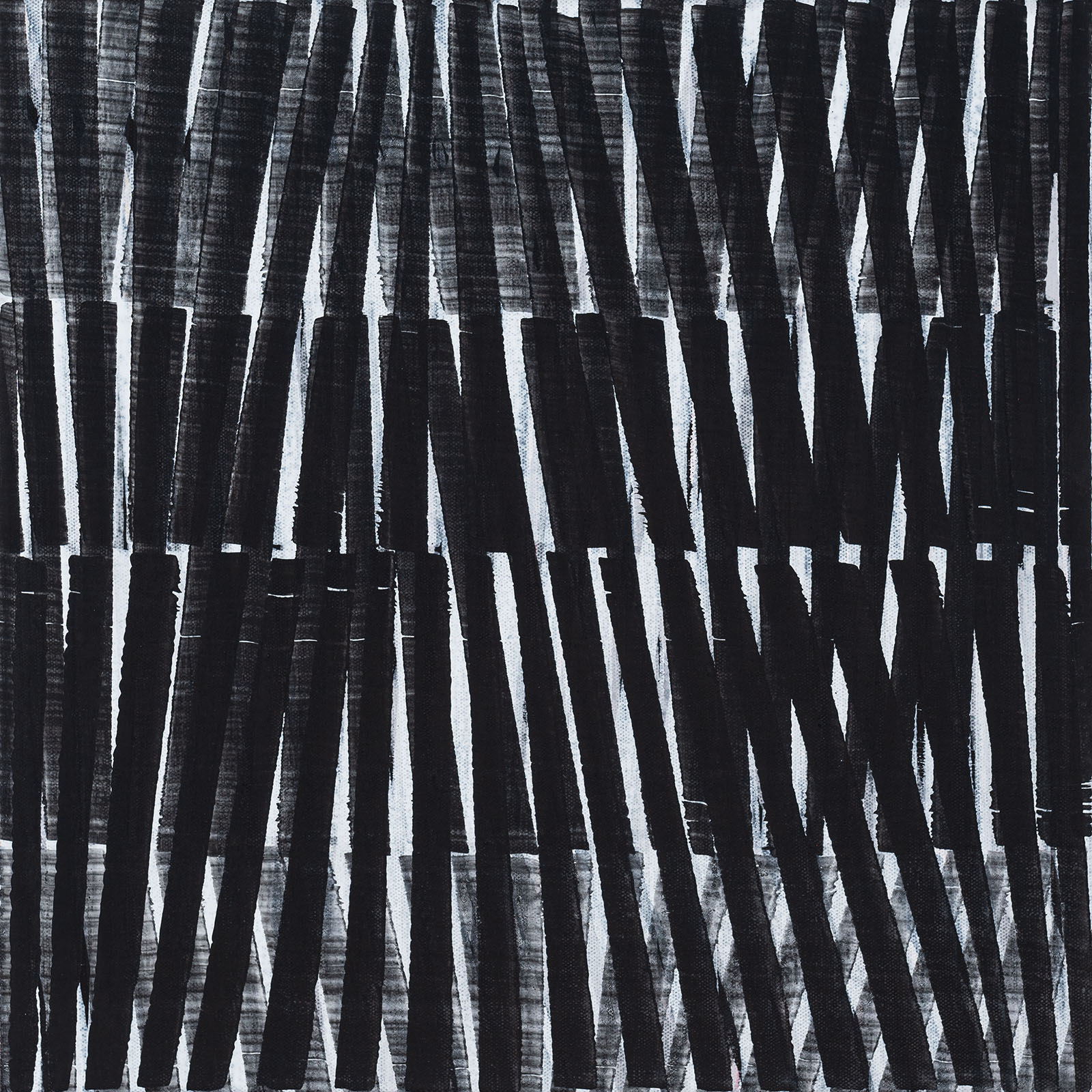 Nikola Dimitrov, KlangStück IV, 2021, Pigmente, Bindemittel auf Leinwand, 40 × 40 cm