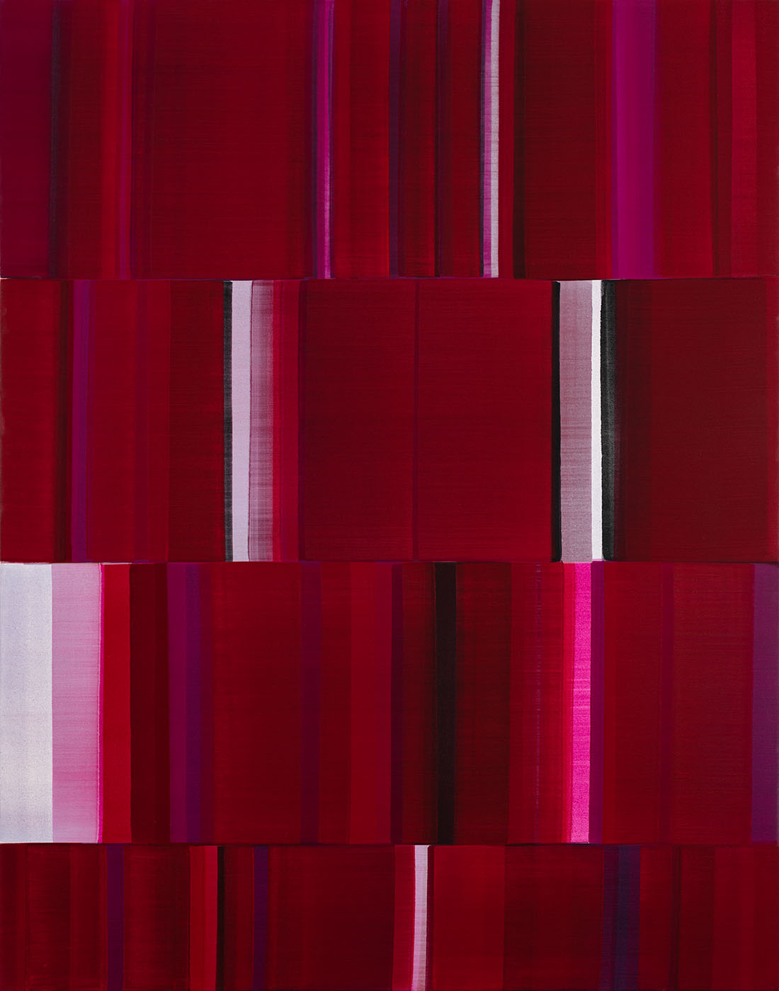 Nikola Dimitrov, KlangRaum III, 2021, Pigmente, Bindemittel auf Leinwand, 140  110 cm