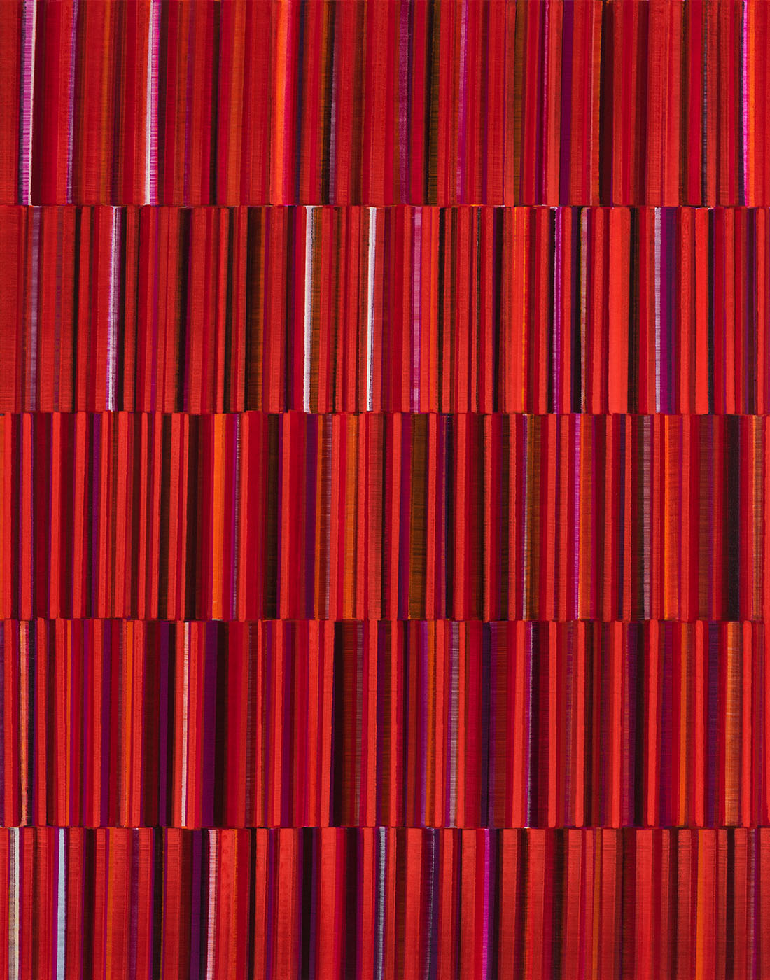 Nikola Dimitrov, KlangRaum V, 2021, Pigmente, Bindemittel auf Leinwand, 140 × 110 cm
