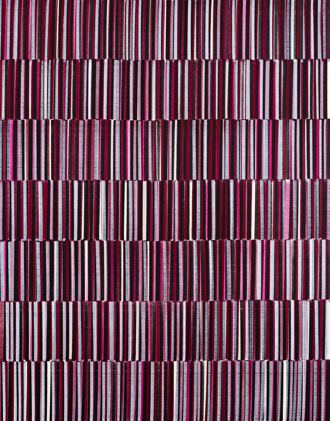 Nikola Dimitrov, KlangRaum VII, 2021, Pigmente, Bindemittel auf Leinwand, 140  110 cm