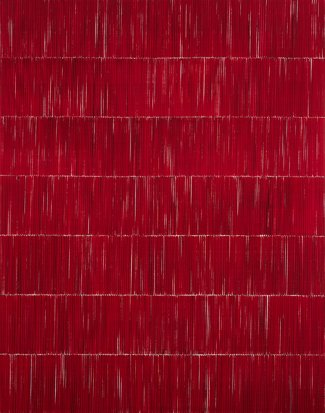 Nikola Dimitrov, KlangRaum X, 2021, Pigmente, Bindemittel auf Leinwand, 140 × 110 cm