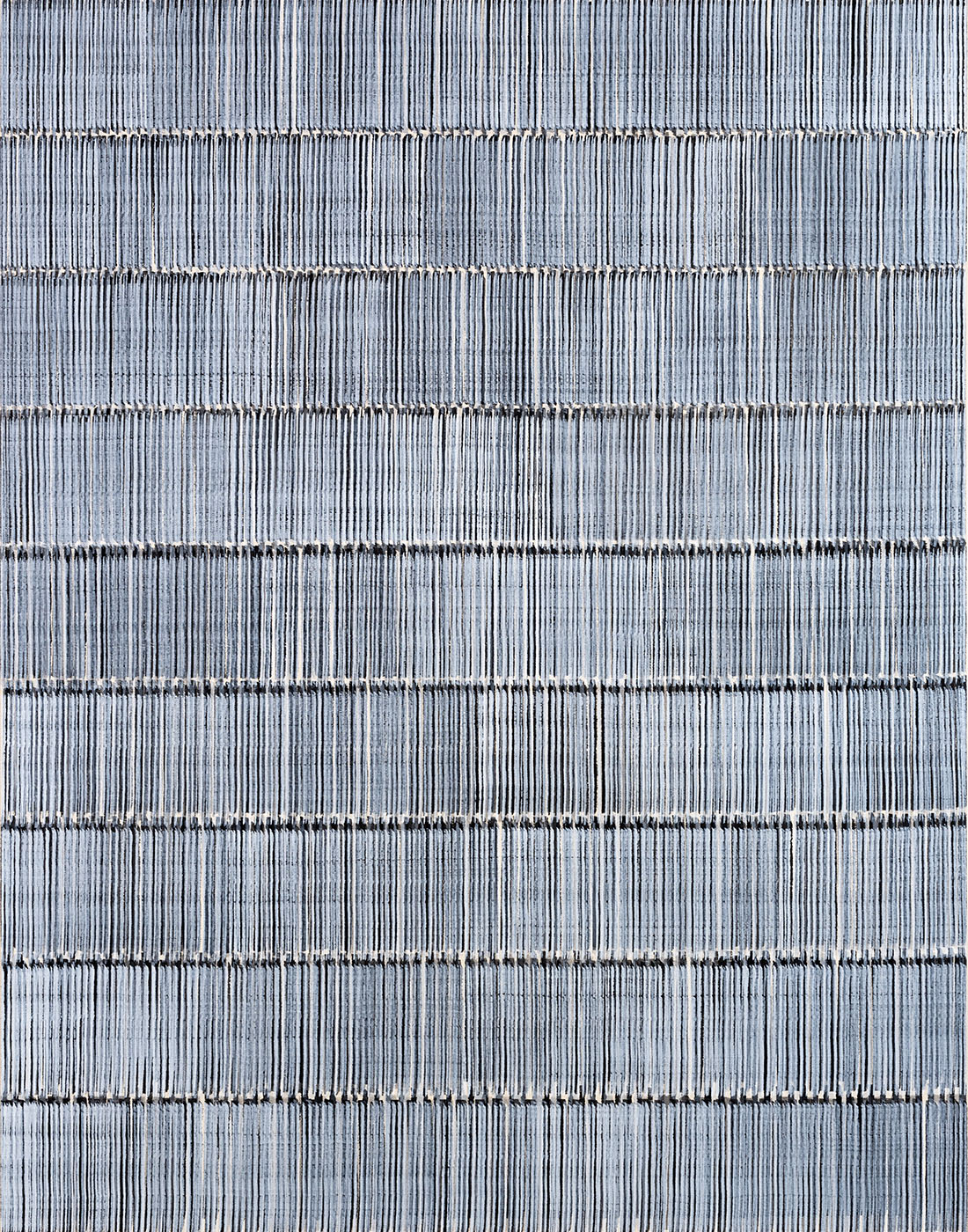 Nikola Dimitrov, Fuge VI, 2021, Pigmente, Bindemittel auf Leinwand, 140 × 110 cm
