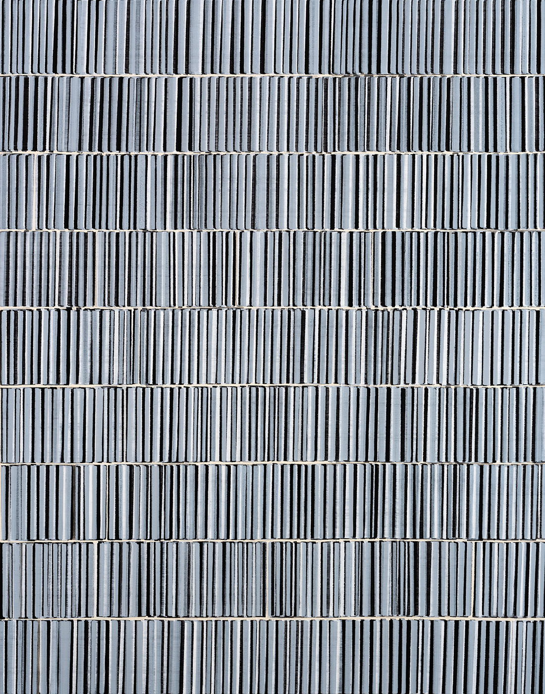 Nikola Dimitrov, Fuge VII, 2021, Pigmente, Bindemittel auf Leinwand, 140  110 cm