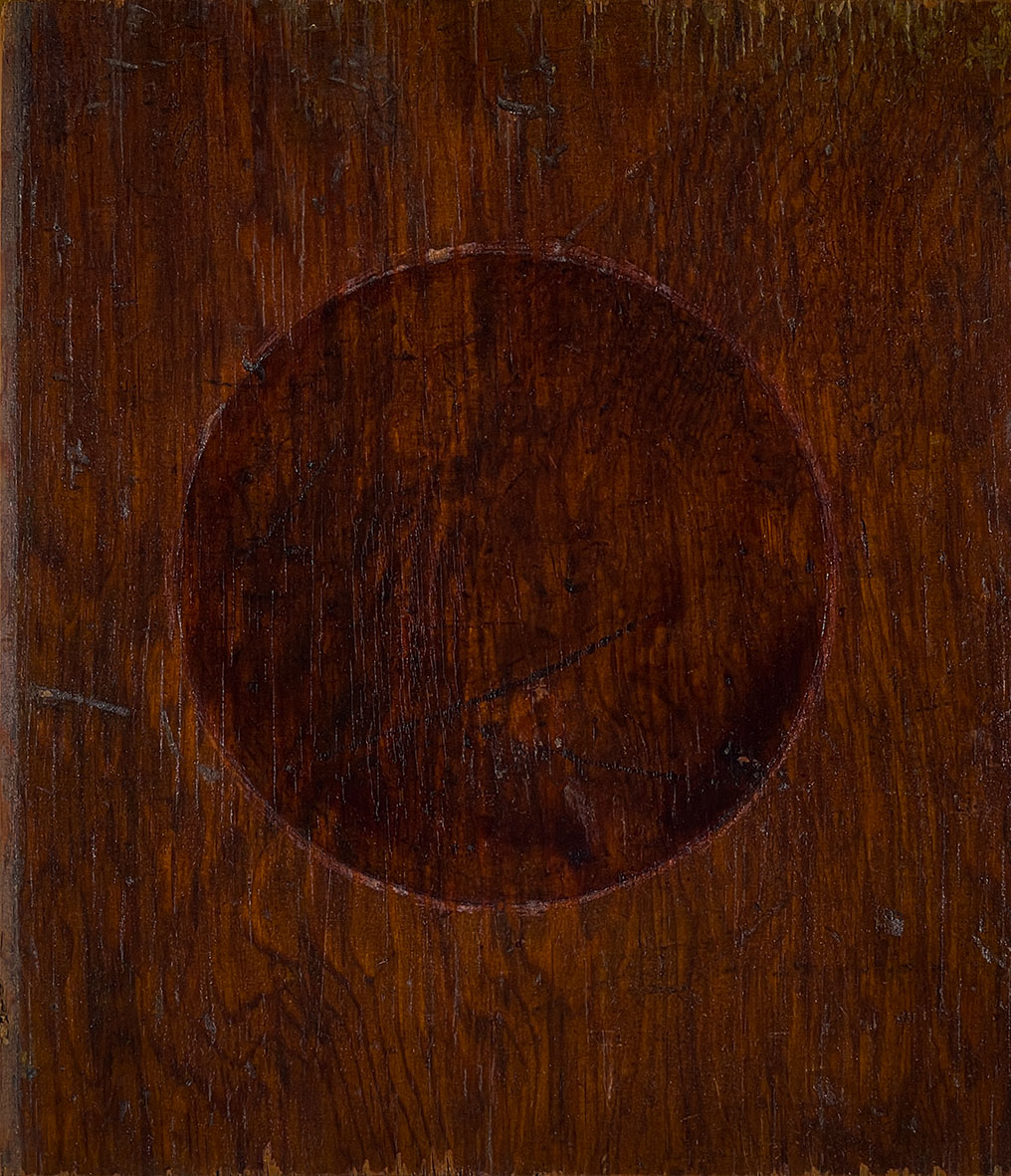 Nikola Dimitrov / Sieben Tafelbilder: o.T. / 1998 / Mischtechnik auf Holz / je 29 x 25 cm Nikola Dimitrov / Sieben Tafelbilder: o.T. / 1998 / Mischtechnik auf Holz / je 29 x 25 cm