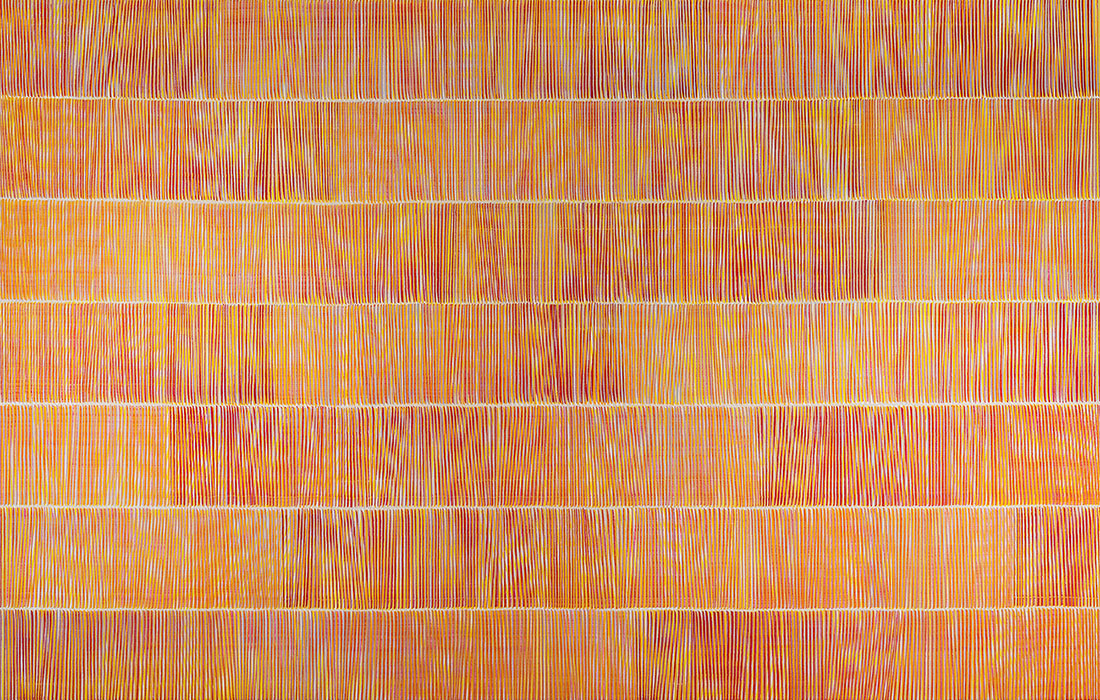 Nikola Dimitrov, Cassandra II / II, 2022, Pigmente, Bindemittel auf Leinwand, 140  220 cm