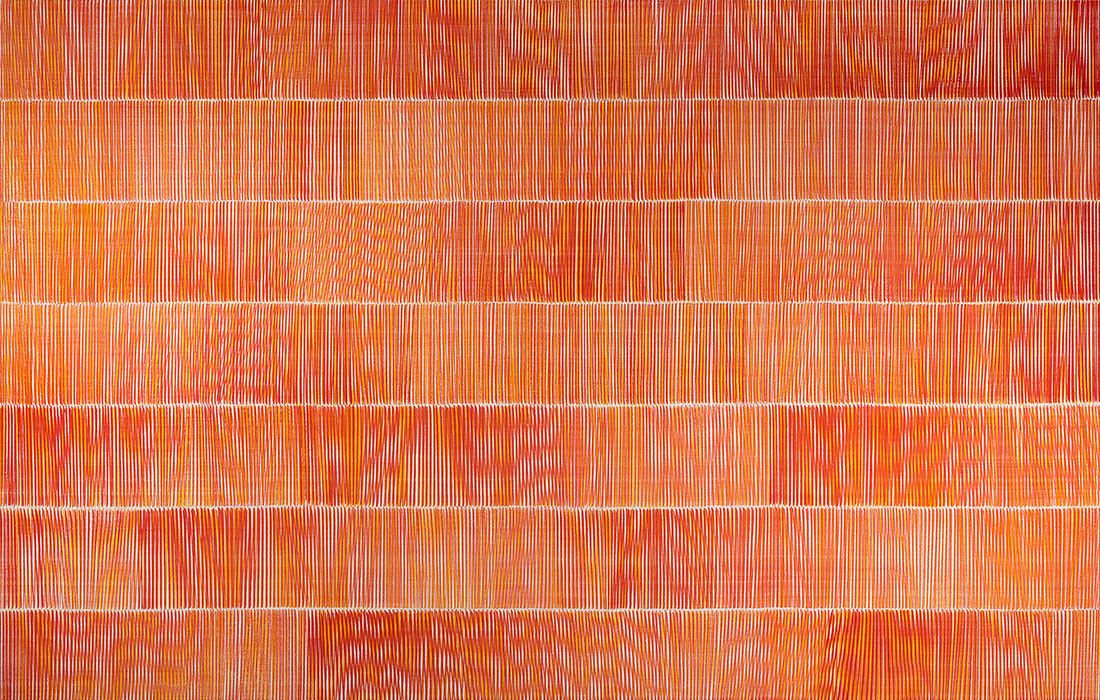 Nikola Dimitrov, Cassandra II / III, 2022, Pigmente, Bindemittel auf Leinwand, 140  220 cm
