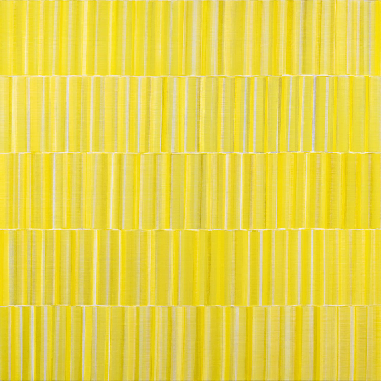 Nikola Dimitrov, KlangRaumGelb I, 2022, Pigmente, Bindemittel auf Leinwand, 150 × 150 cm