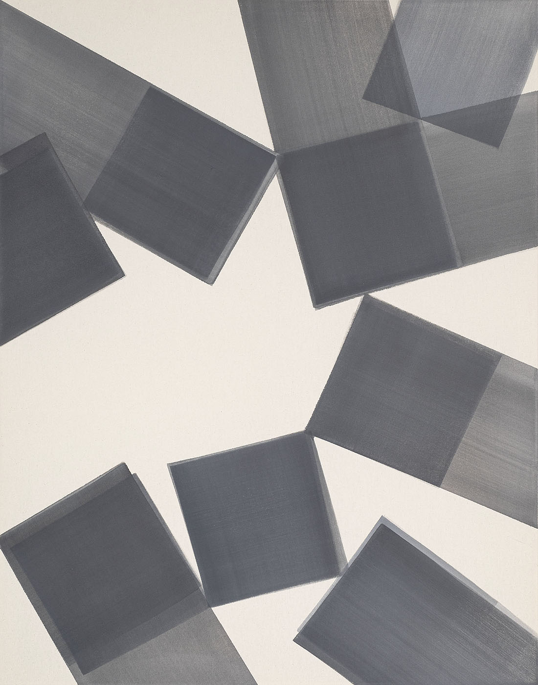 Nikola Dimitrov, Nocturne IV, 2023, Pigmente, Bindemittel auf Leinwand, 140  110 cm