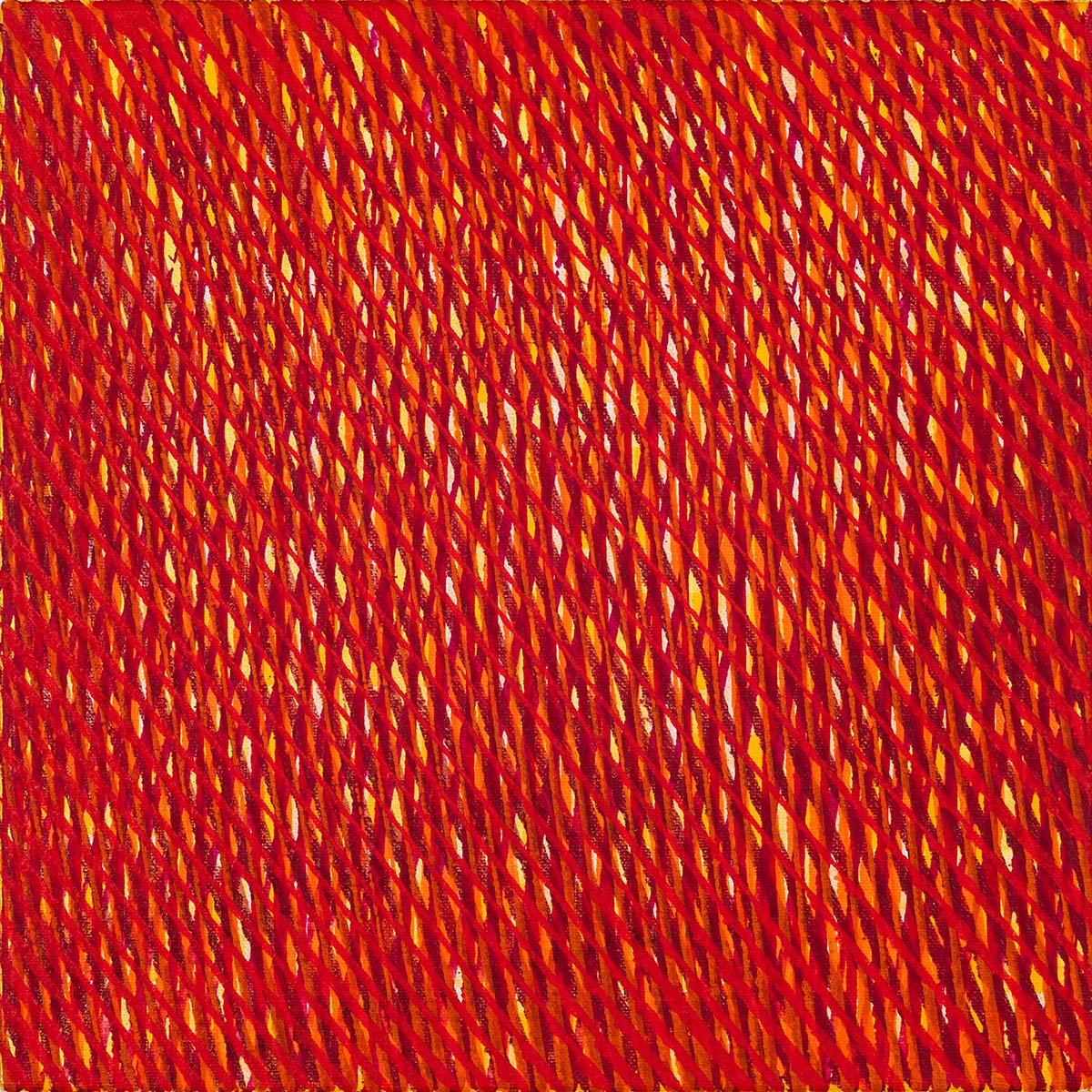 Nikola Dimitrov, Rot, 2024, Pigmente, Bindemittel auf Leinwand, 30 x 30 cm