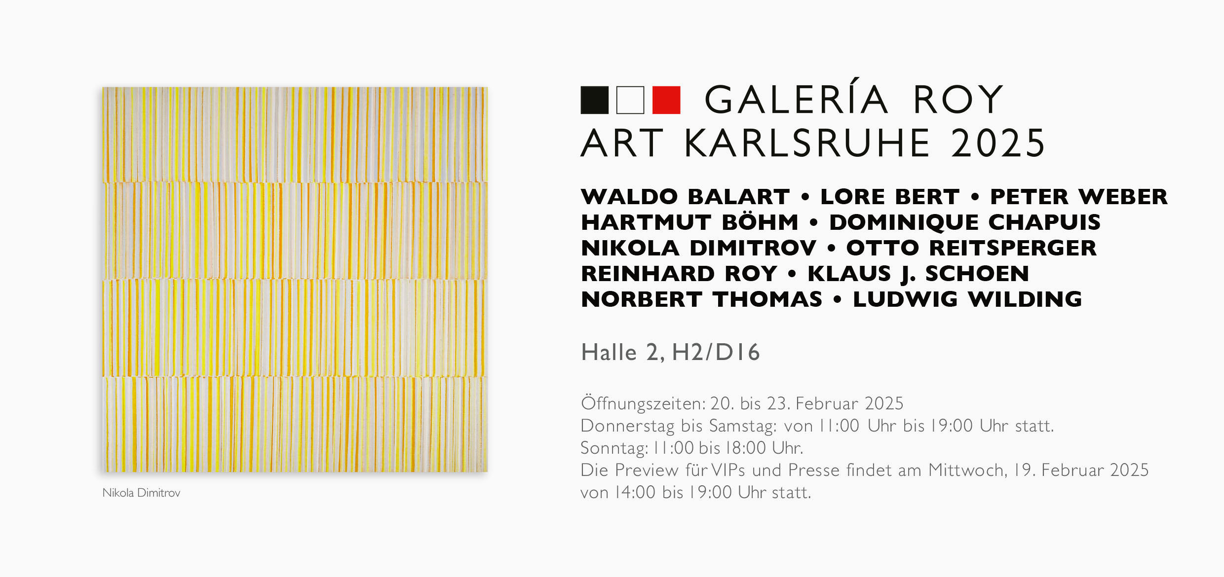 ART KARLSRUHE 2025 / GALERA ROY, Felanitx / Mallorca (E)