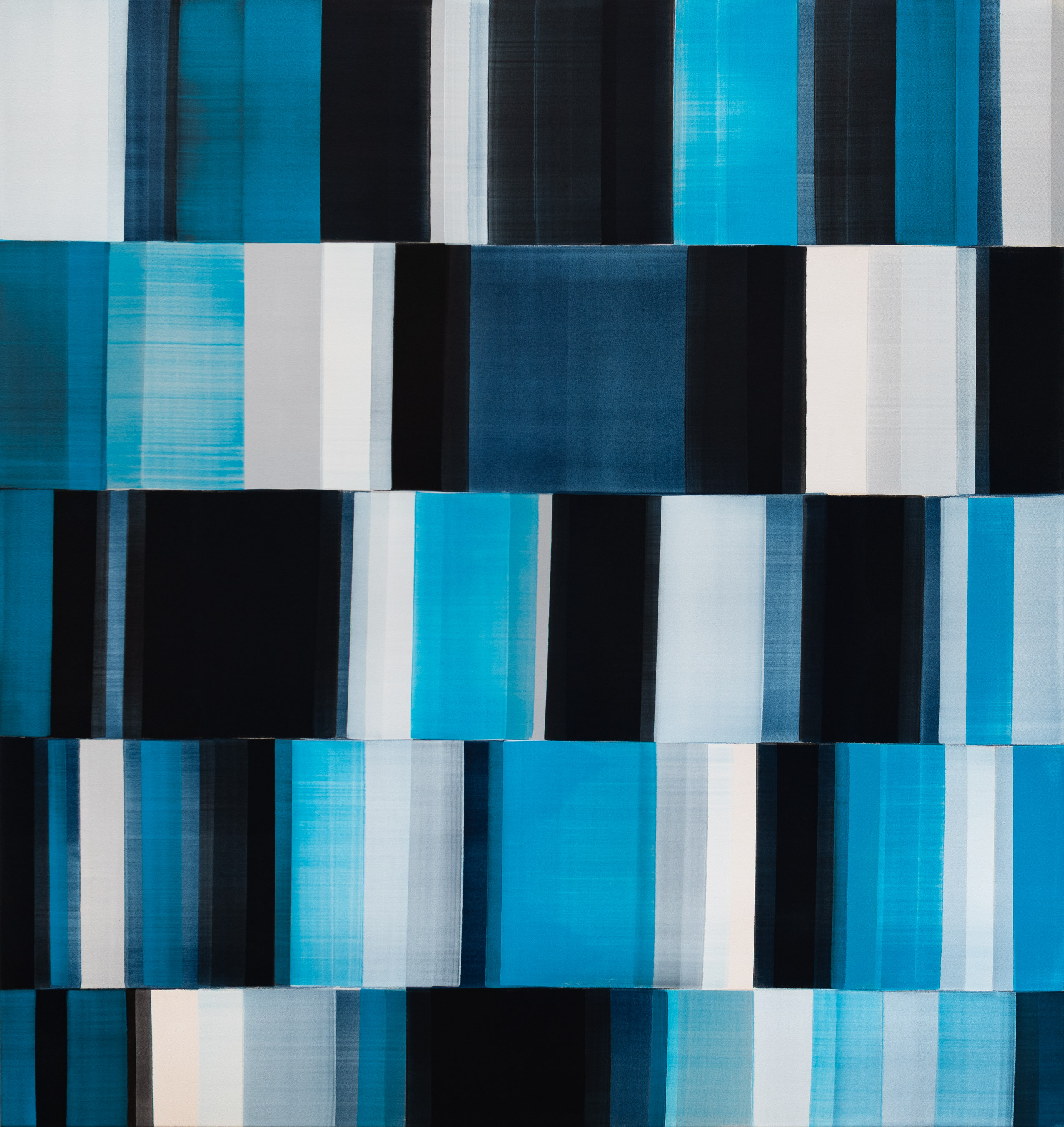 Nikola Dimitrov, BlauerFarbRaum, 2026, Pigmente, Bindemittel auf Leinwand, 180 x 170 cm