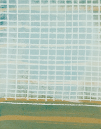 Nikola Dimitrov, Mondfarben, 2007, Pigment, Bindemittel, Lösungsmittel auf Bütten, 21 x 16,8 cm