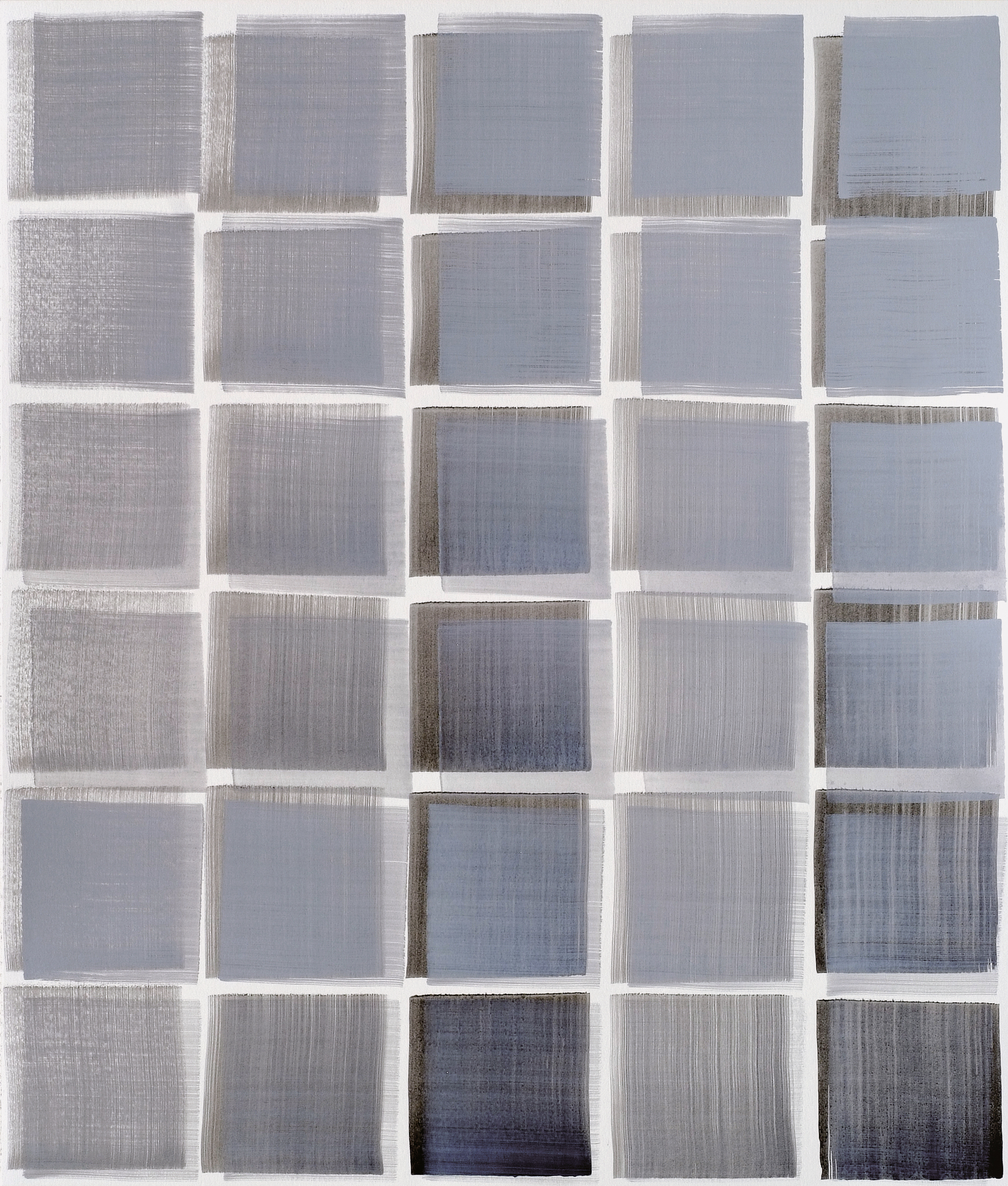 Nikola Dimitrov, Aria in Variationen, 2011, Pigment, Bindemittel, L�sungsmittel auf B�tten, 105,5 x 89 cm