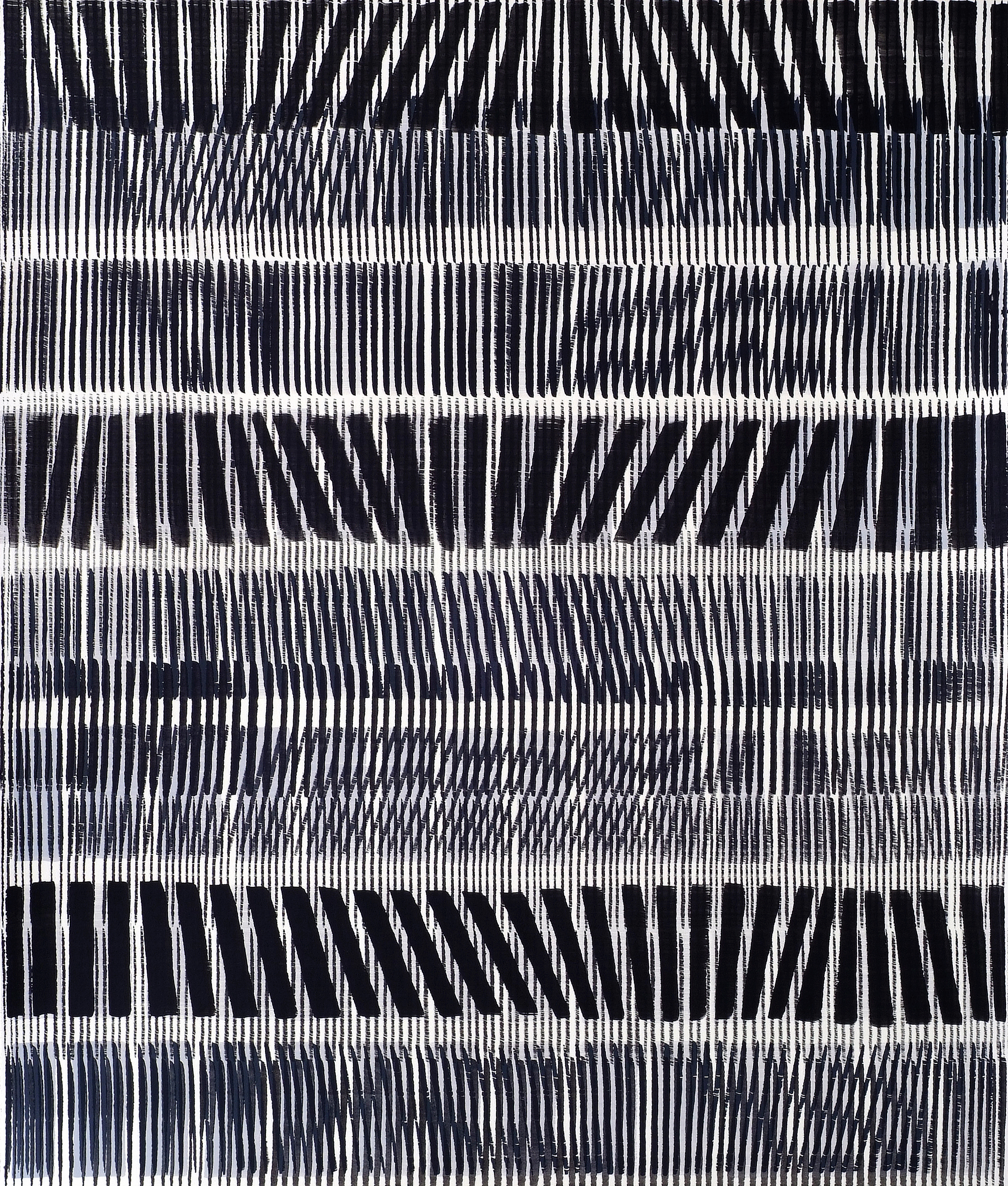 Nikola Dimitrov, Aria in Variationen, 2011, Pigment, Bindemittel, L�sungsmittel auf B�tten, 105,5 x 89 cm