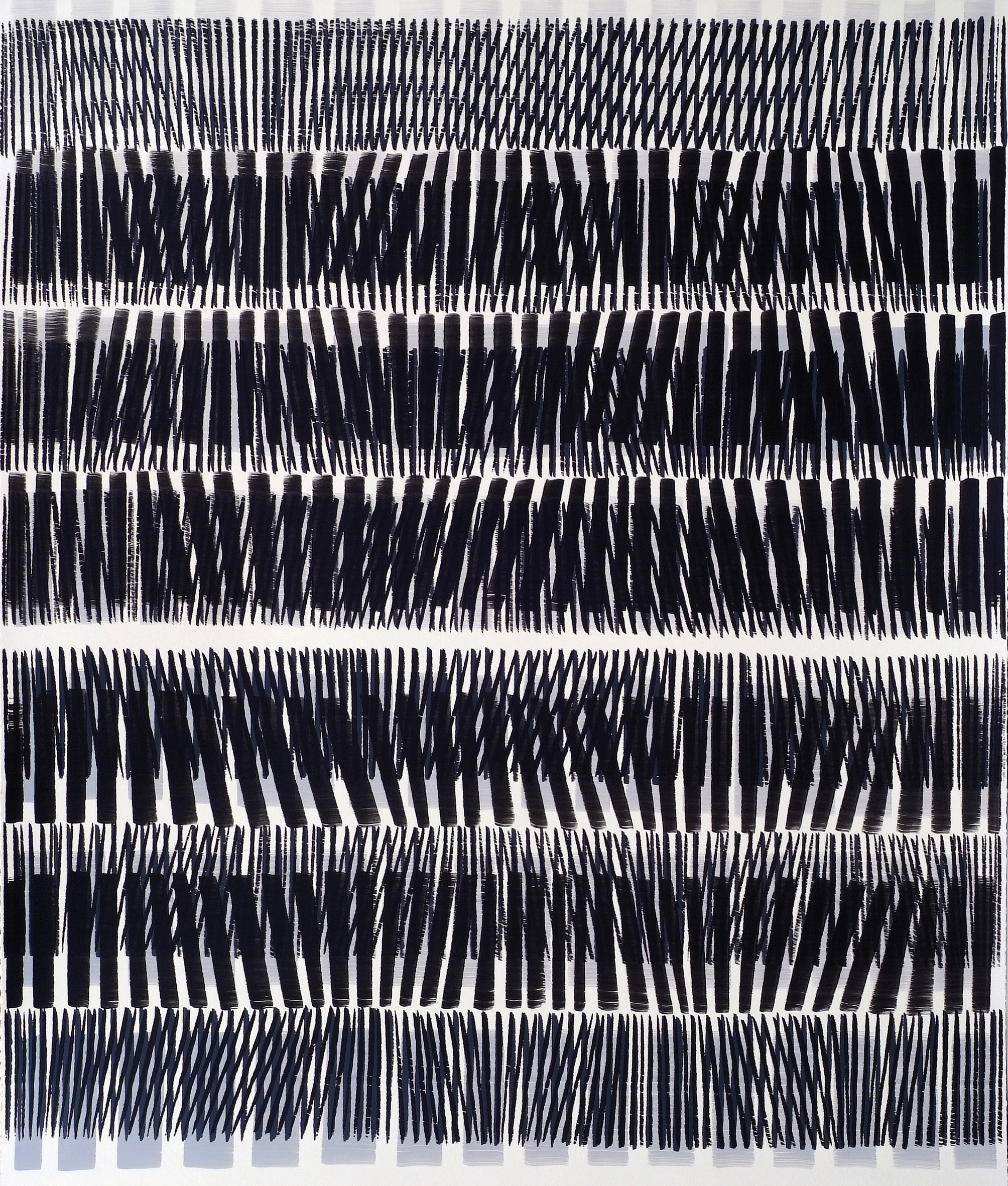 Nikola Dimitrov, Aria in Variationen, 2011, Pigment, Bindemittel, L�sungsmittel auf B�tten, 105,5 x 89 cm