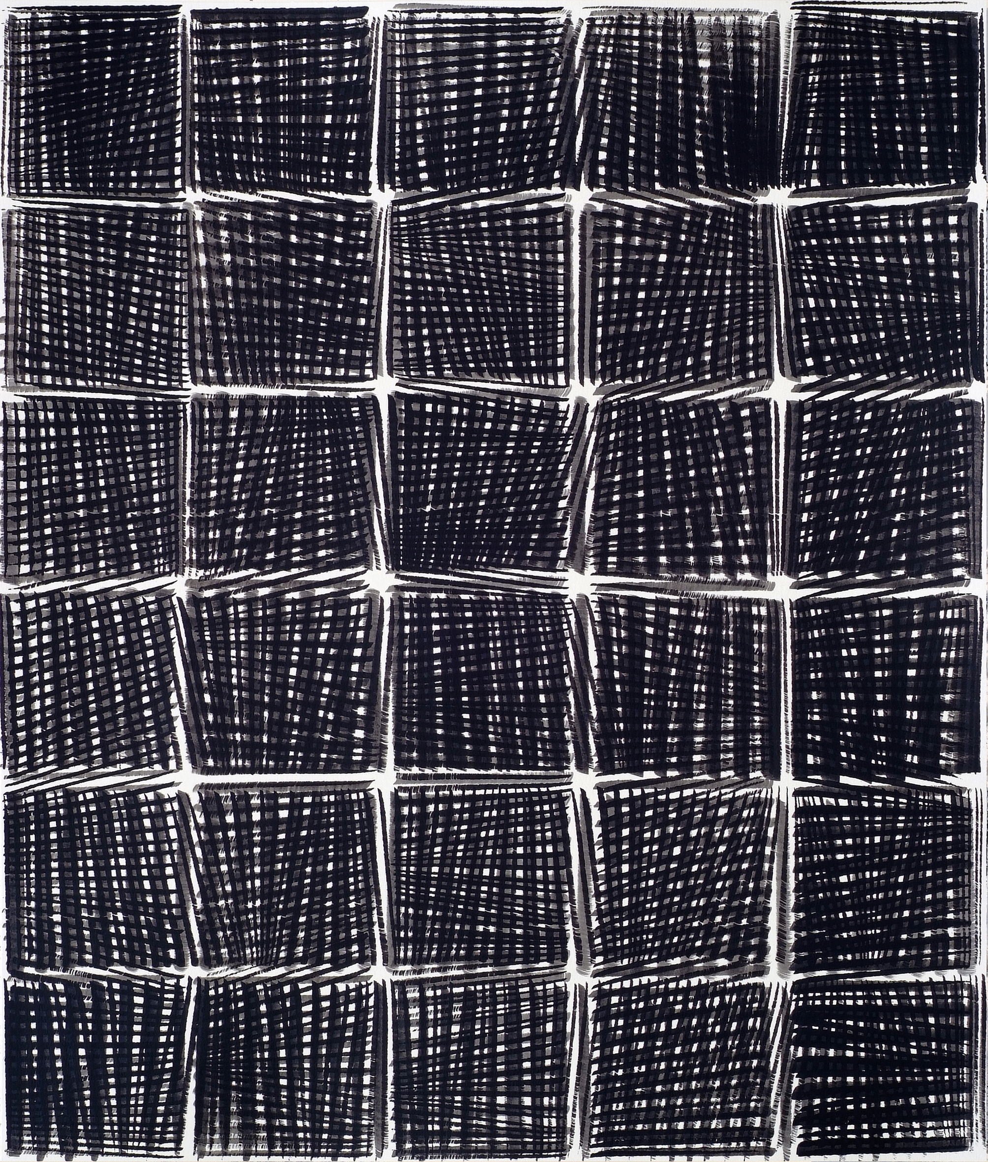 Nikola Dimitrov, Aria in Variationen, 2011, Pigment, Bindemittel, L�sungsmittel auf B�tten, 105,5 x 89 cm