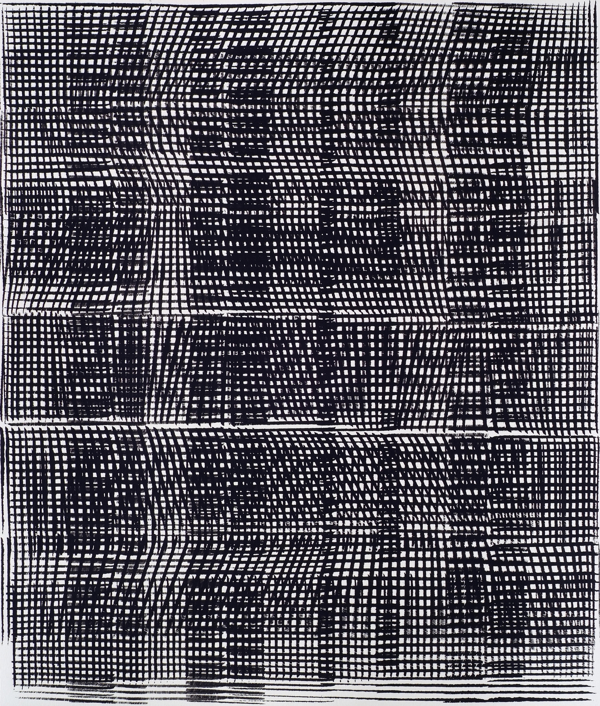 Nikola Dimitrov, Aria in Variationen, 2011, Pigment, Bindemittel, L�sungsmittel auf B�tten, 105,5 x 89 cm