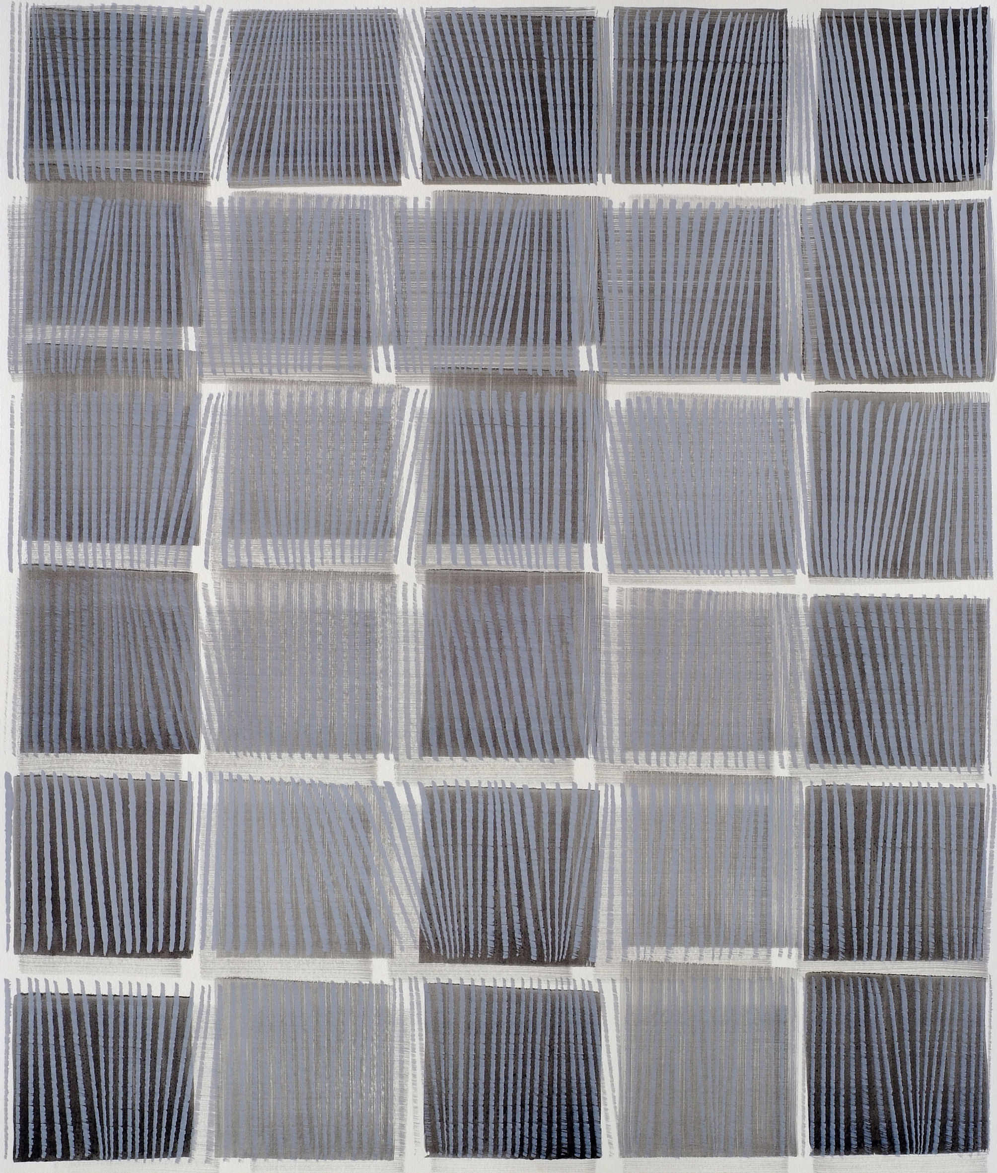 Nikola Dimitrov, Aria in Variationen, 2011, Pigment, Bindemittel, L�sungsmittel auf B�tten, 105,5 x 89 cm