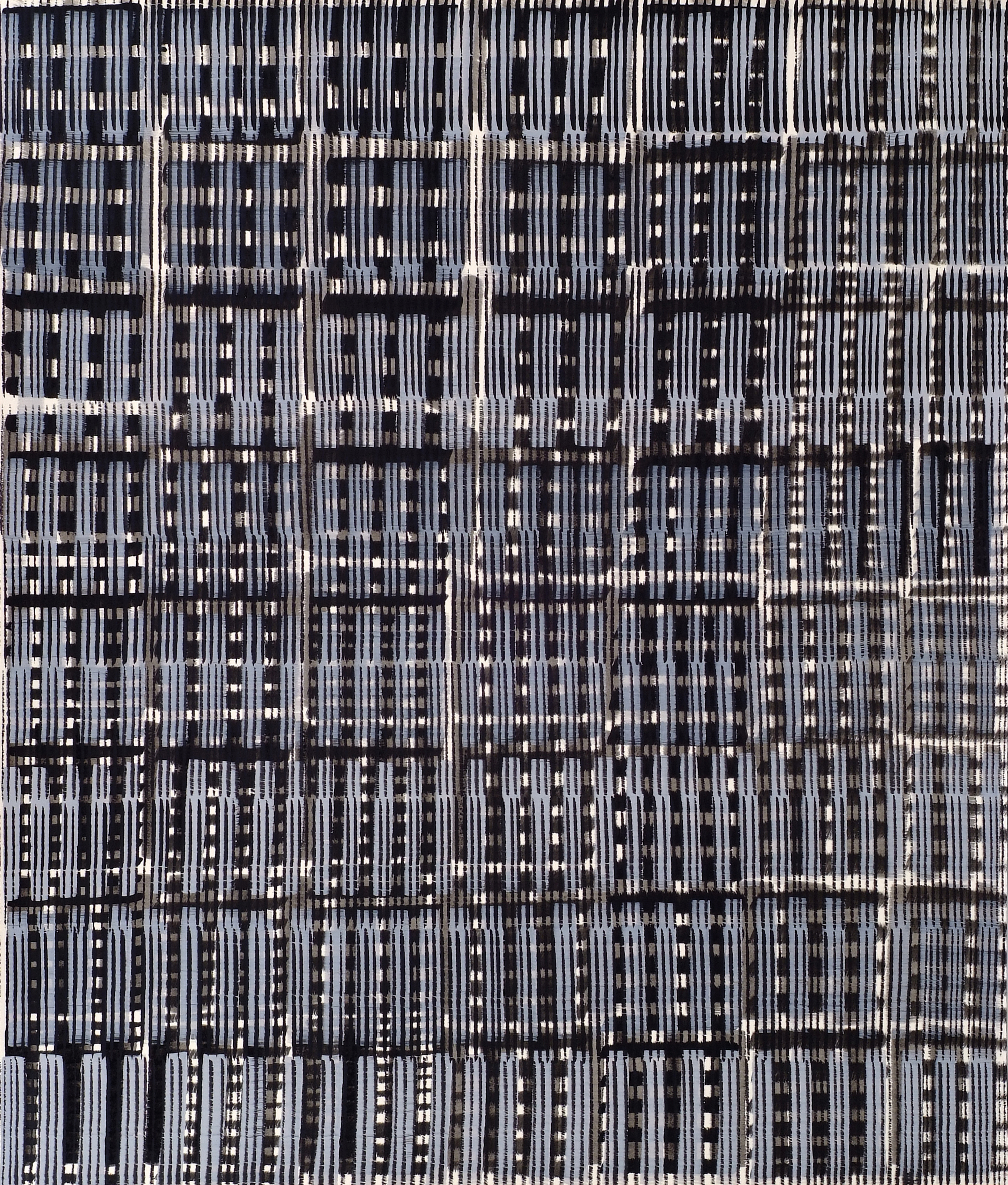 Nikola Dimitrov, Aria in Variationen, 2011, Pigment, Bindemittel, L�sungsmittel auf B�tten, 105,5 x 89 cm