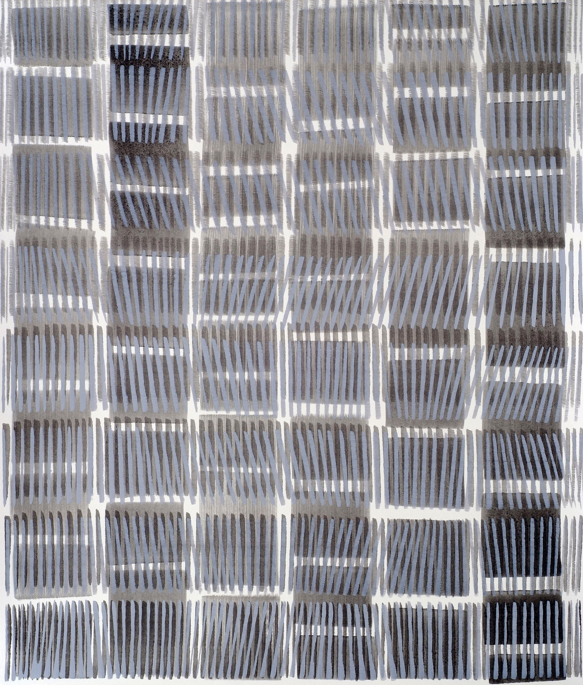 Nikola Dimitrov, Aria in Variationen, 2011, Pigment, Bindemittel, L�sungsmittel auf B�tten, 105,5 x 89 cm