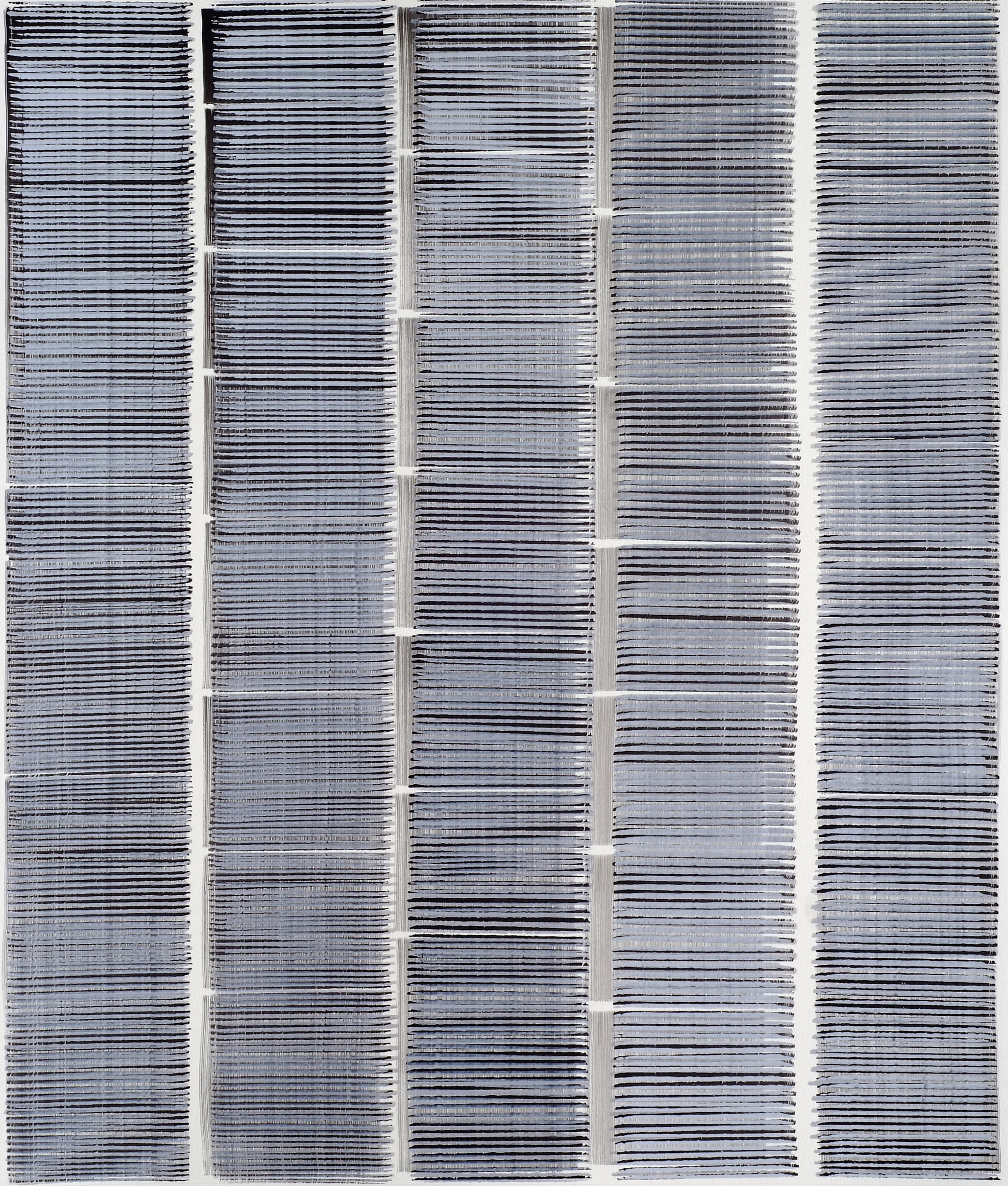 Nikola Dimitrov, Aria in Variationen, 2011, Pigment, Bindemittel, L�sungsmittel auf B�tten, 105,5 x 89 cm