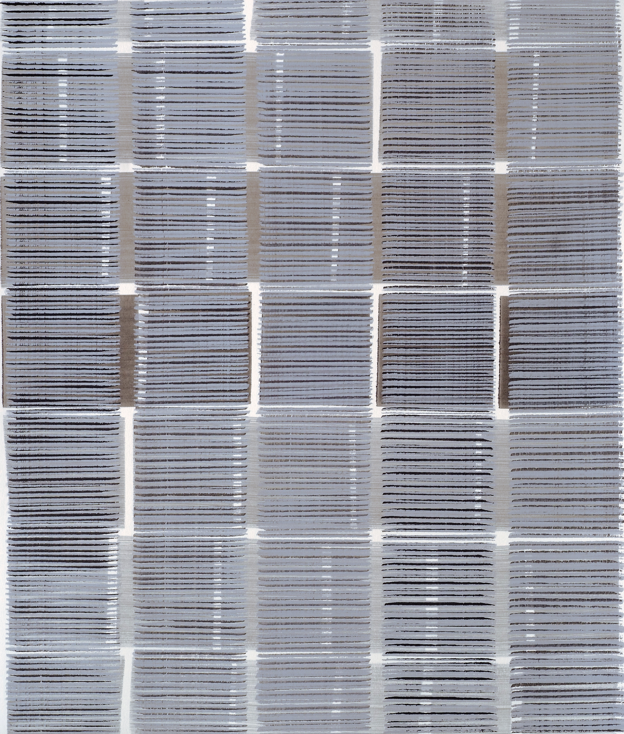 Nikola Dimitrov, Aria in Variationen, 2011, Pigment, Bindemittel, L�sungsmittel auf B�tten, 105,5 x 89 cm