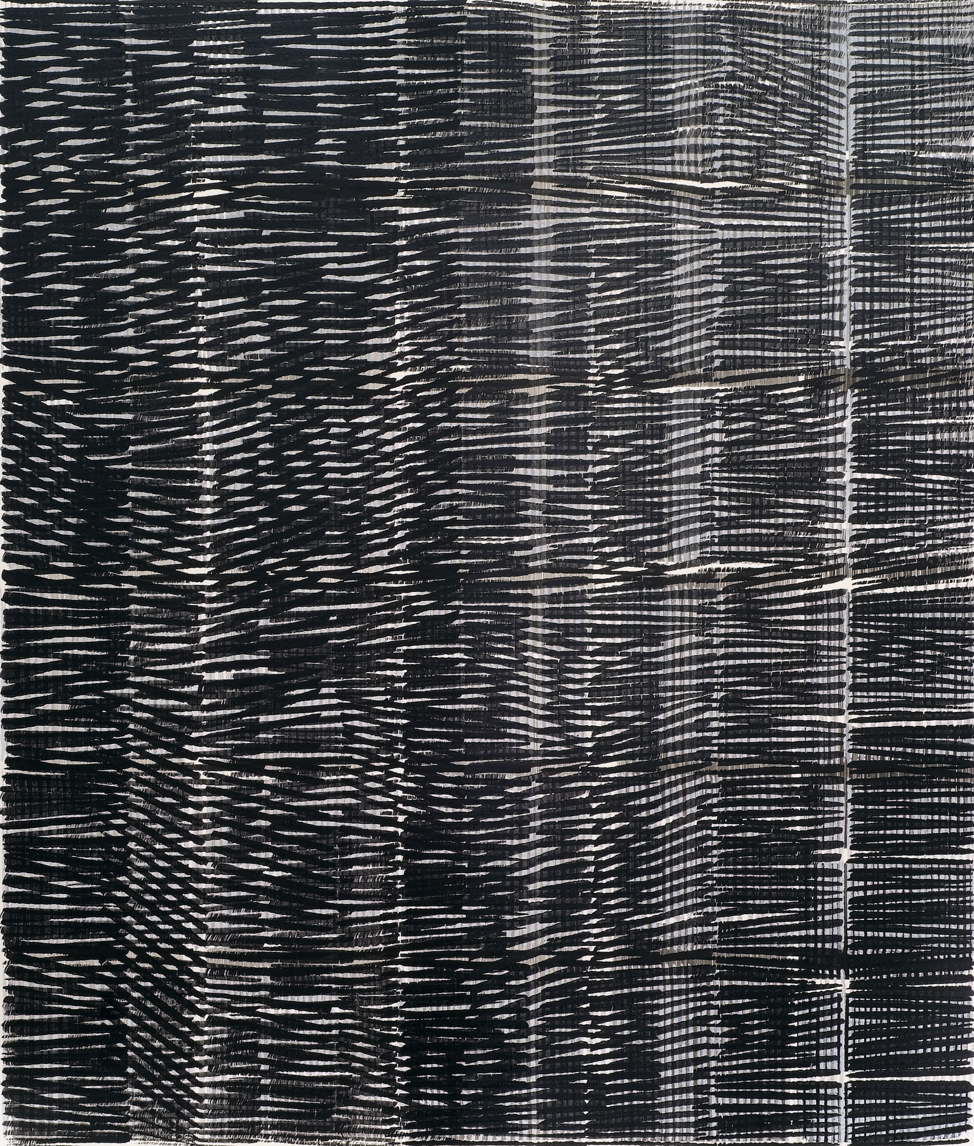 Nikola Dimitrov, Aria in Variationen, 2011, Pigment, Bindemittel, L�sungsmittel auf B�tten, 105,5 x 89 cm
