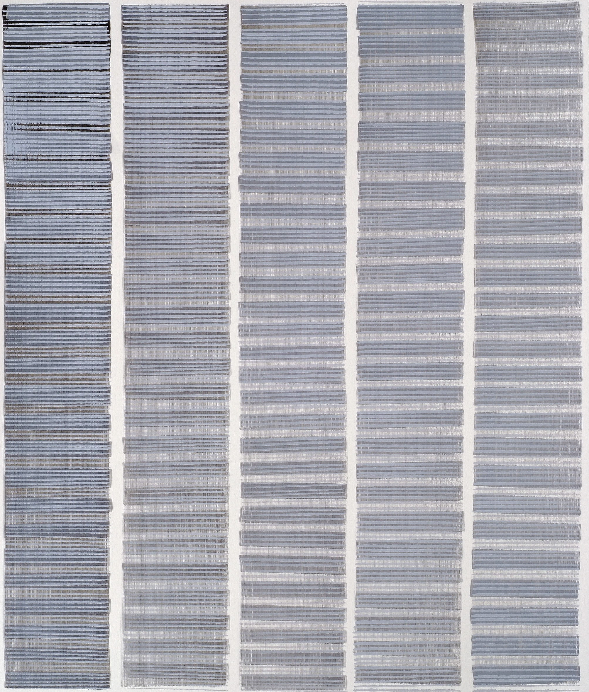 Nikola Dimitrov, Aria in Variationen, 2011, Pigment, Bindemittel, L�sungsmittel auf B�tten, 105,5 x 89 cm
