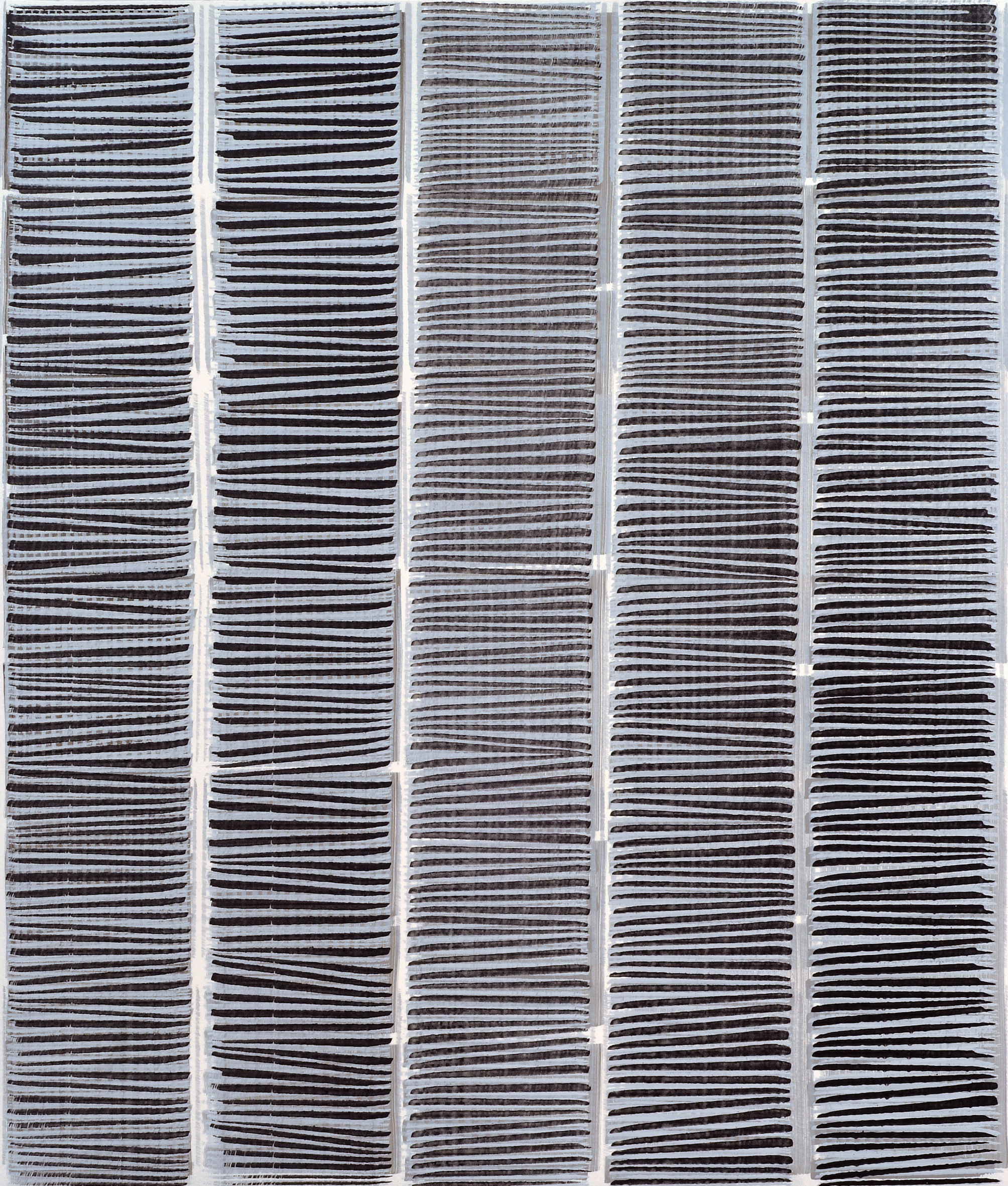 Nikola Dimitrov, Aria in Variationen, 2011, Pigment, Bindemittel, L�sungsmittel auf B�tten, 105,5 x 89 cm