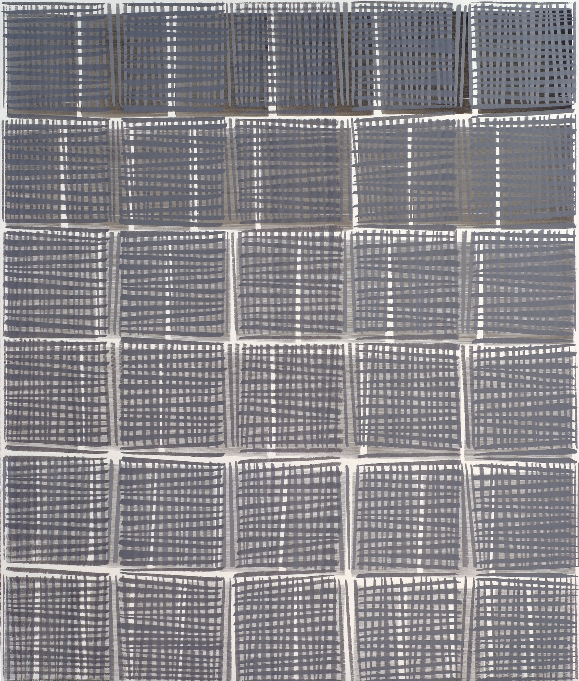 Nikola Dimitrov, Aria in Variationen, 2011, Pigment, Bindemittel, L�sungsmittel auf B�tten, 105,5 x 89 cm