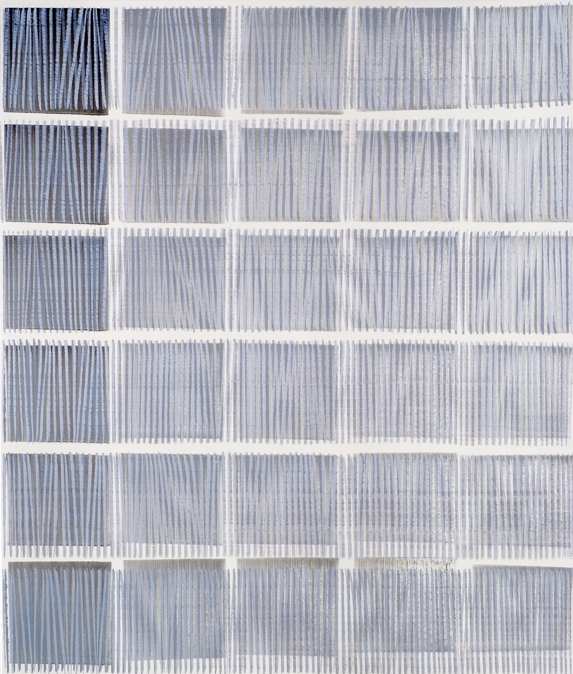 Nikola Dimitrov, Aria in Variationen, 2011, Pigment, Bindemittel, L�sungsmittel auf B�tten, 105,5 x 89 cm