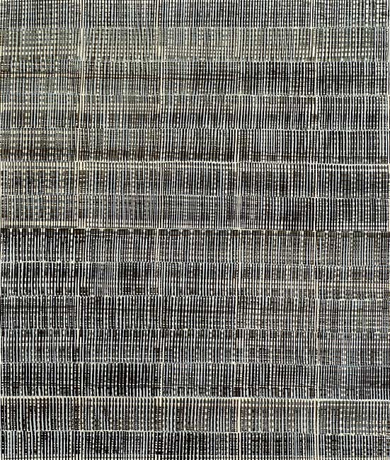 Nikola Dimitrov, Cluster, 2011, Pigment, Bindemittel, Lösungsmittel auf Bütten, 105 x 89 cm