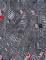 Nikola Dimitrov, Winterreise - Die Post, 2012, Pigment, Bindemittel, Lösungsmittel auf Bütten, 22 x 17 cm
