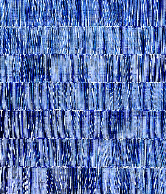 Nikola Dimitrov, KlangRäume II, 2013, Pigment, Bindemittel, Lösungsmittel auf Bütten, 105,5 x 89 cm