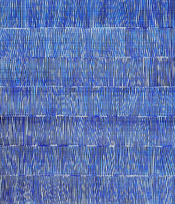 Nikola Dimitrov, KlangRäume II, 2013, Pigment, Bindemittel, Lösungsmittel auf Bütten, 105,5 x 89 cm