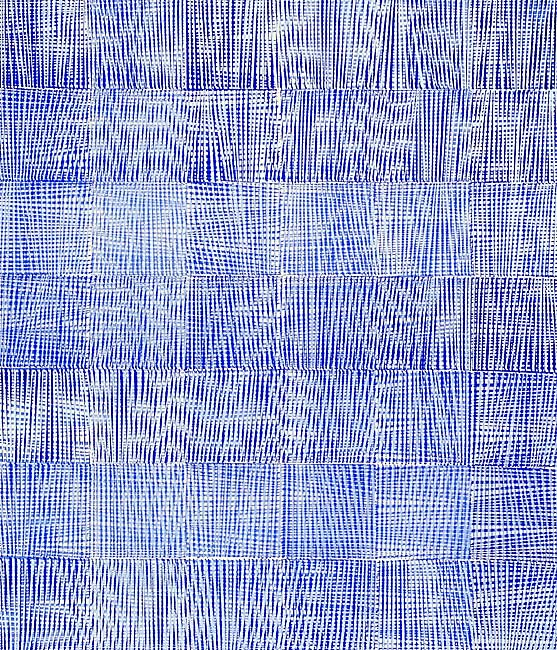 Nikola Dimitrov, KlangRäume II, 2013, Pigment, Bindemittel, Lösungsmittel auf Bütten, 105,5 x 89 cm