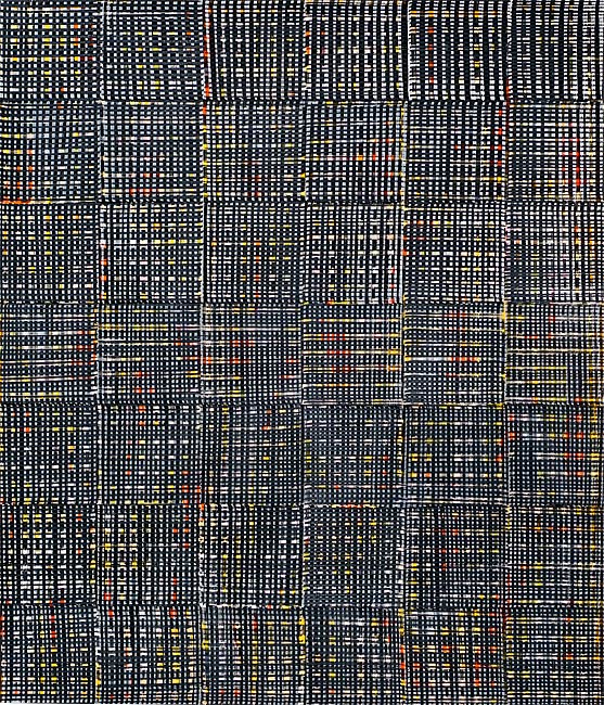 Nikola Dimitrov, KlangRäume, 2013, Pigment, Bindemittel, Lösungsmittel auf Bütten, 105,5 x 89 cm