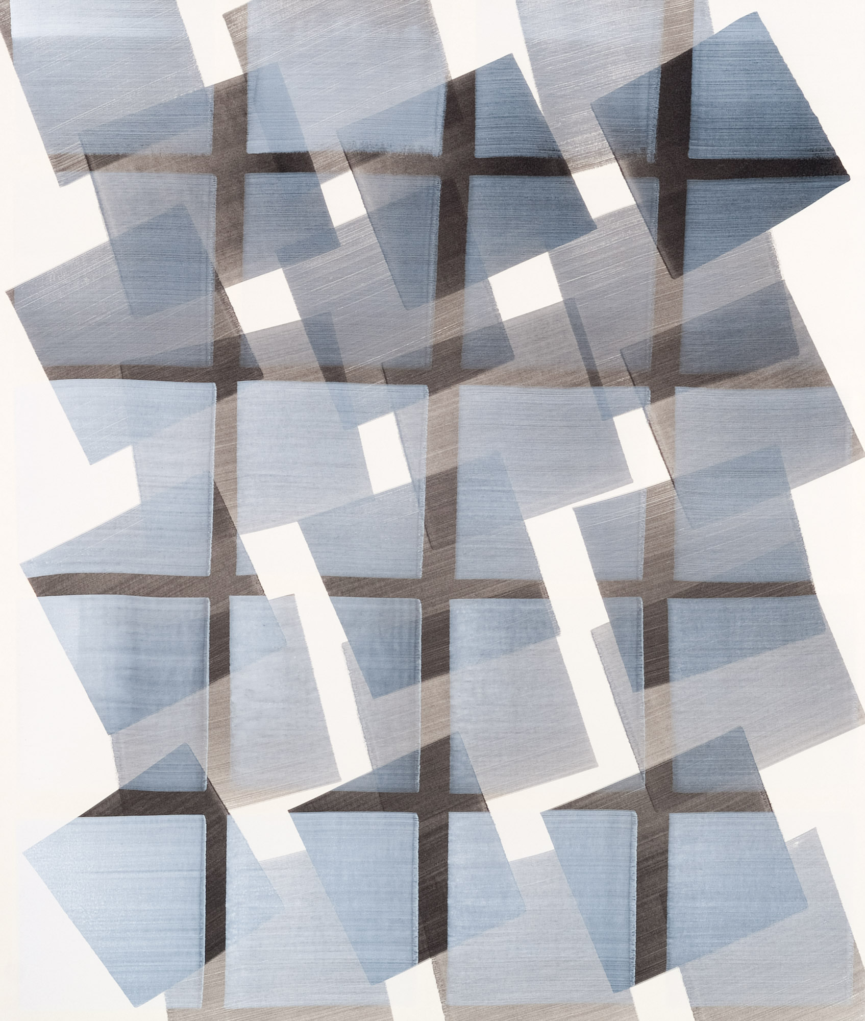 Nikola Dimitrov, Fuge, 2016, Pigment, Bindemittel, L�sungsmittel auf B�tten, je 105,5 x 89 cm