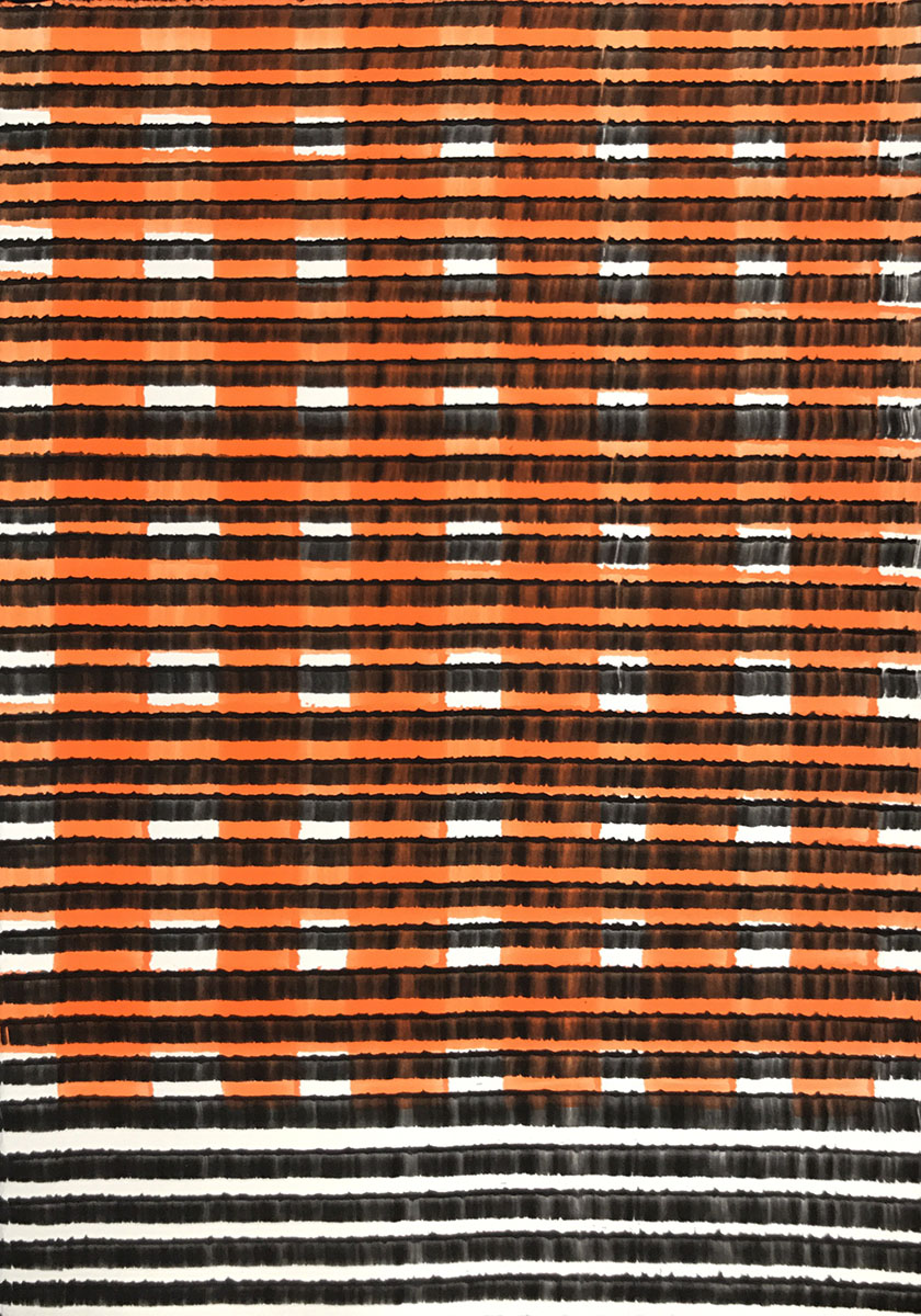 Nikola Dimitrov, Farbe, 2017, Pigmente, Bindemittel auf Bütten , 30 x 21 cm