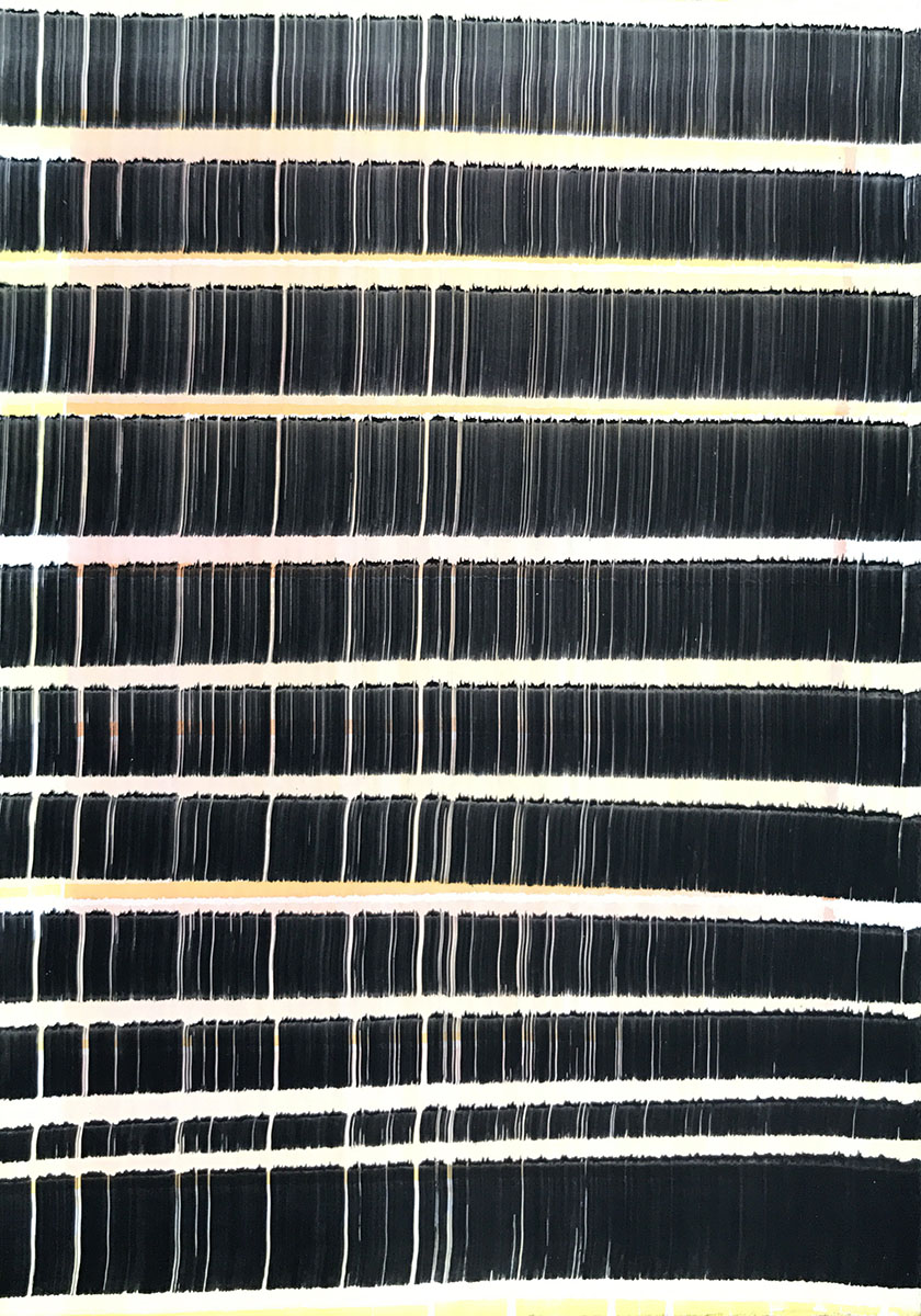 Nikola Dimitrov, Farbe, 2017, Pigmente, Bindemittel auf Bütten , 30 x 21 cm