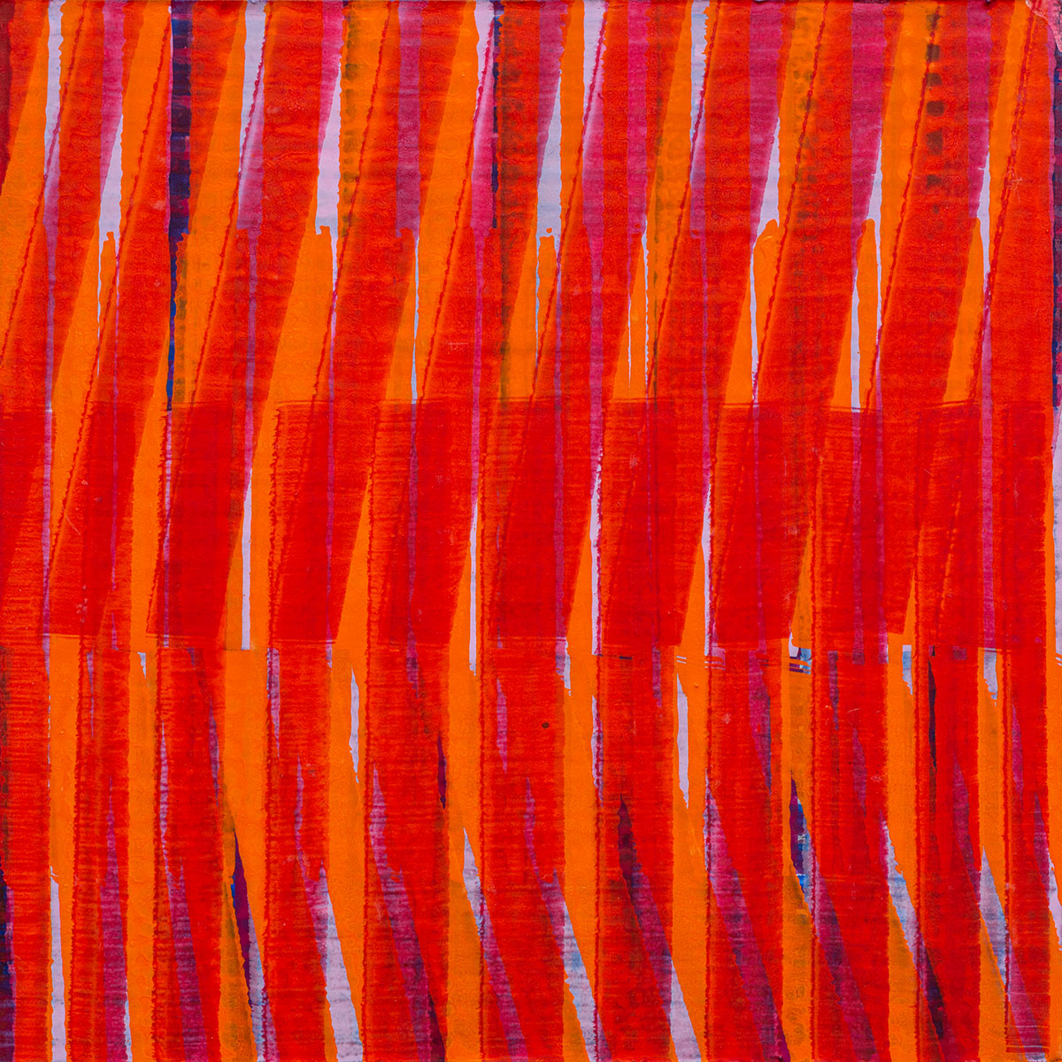 RoterKlang, 2019, Pigmente, Bindemittel auf Karton, 32 x 32 cm