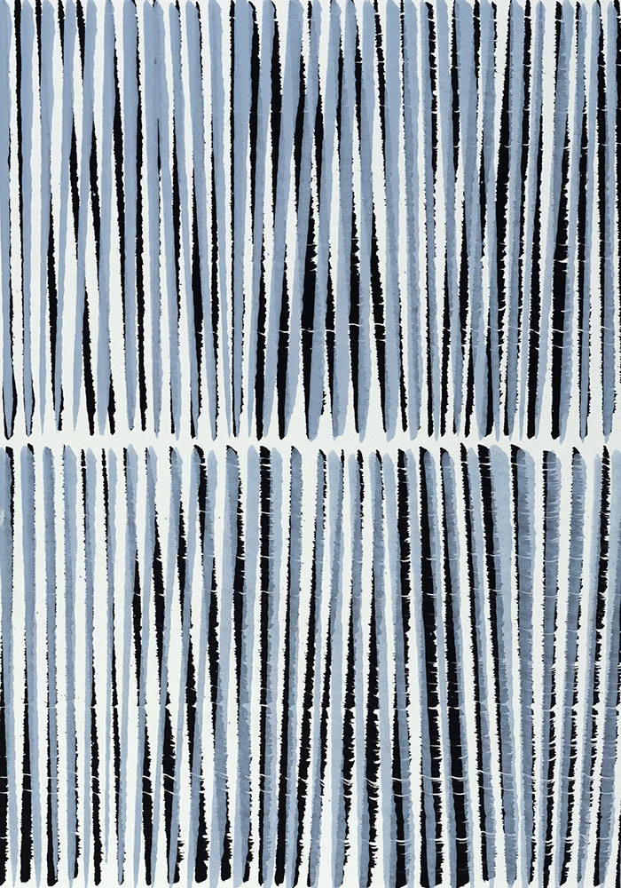 Nikola Dimitrov, Präludium VII, 2021, Pigmente, Bindemittel auf Bütten, 30 × 21 cm
