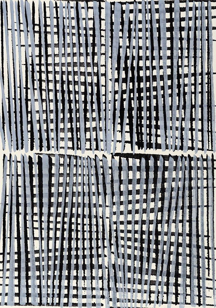 Nikola Dimitrov, Präludium XI, 2021, Pigmente, Bindemittel auf Bütten, 30 × 21 cm