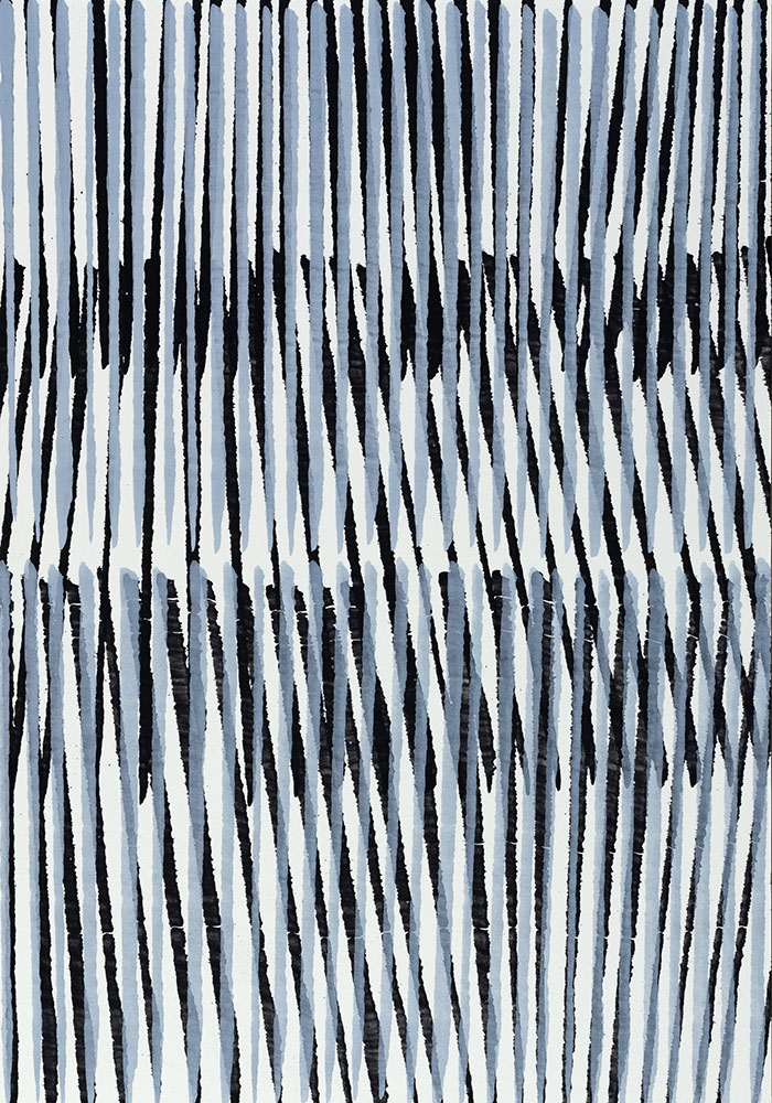 Nikola Dimitrov, Präludium XXV, 2021, Pigmente, Bindemittel auf Bütten, 30 × 21 cm