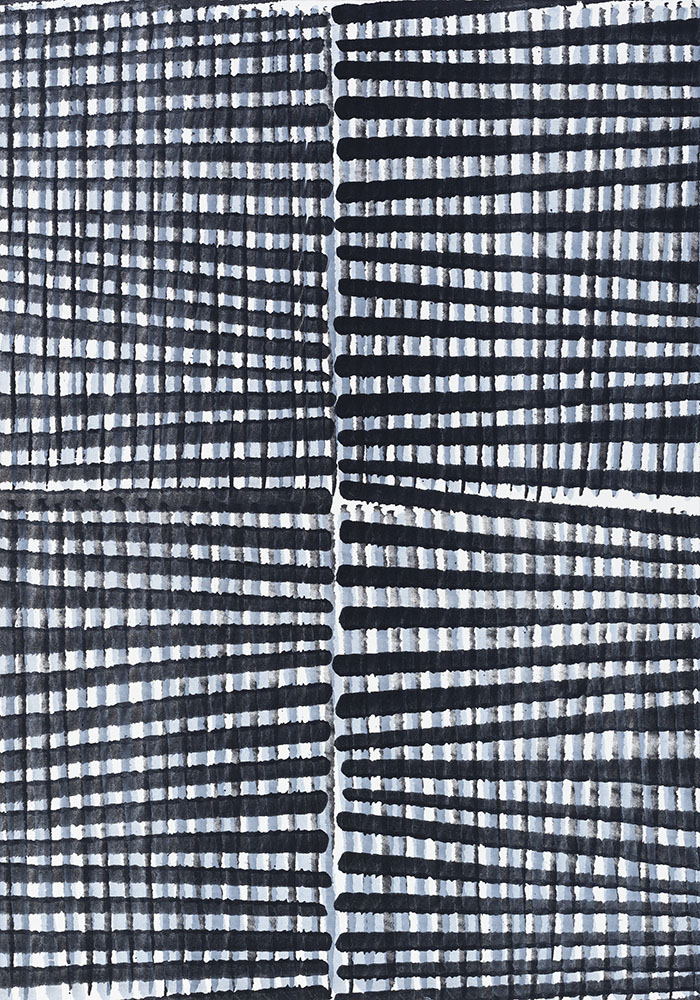 Nikola Dimitrov, Präludium XXXI, 2021, Pigmente, Bindemittel auf Bütten, 30 × 21 cm