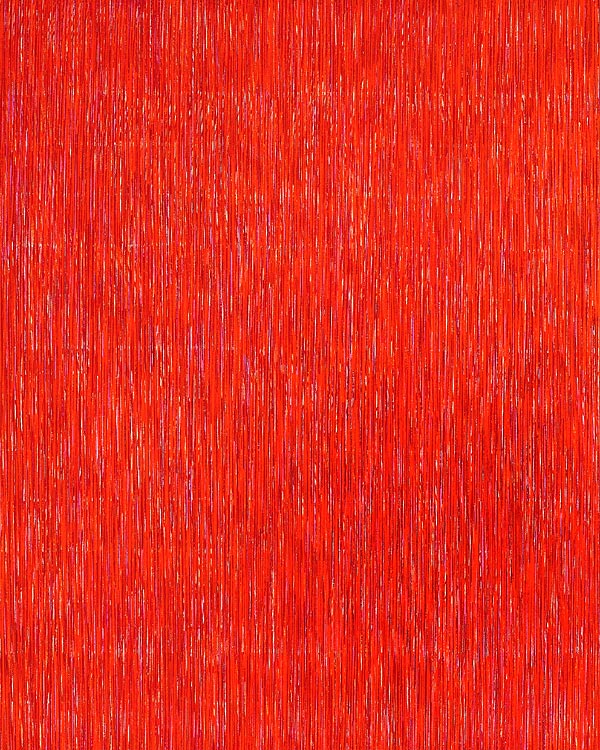 Nikola Dimitrov, Komposition Rot, 2012, Pigment, Bindemittel, Lösungsmittel auf Leinwand, 150 x 120cm
