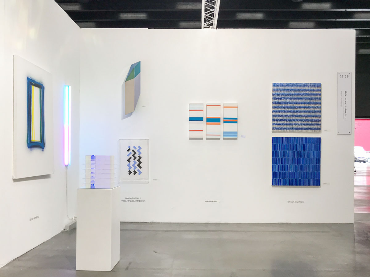 Stand Galerie am Lindenplatz, Vaduz auf der Art Bodensee 2018 in Halle 11, Stand 38 und Stand 39 zeigt Knstler der Galerie